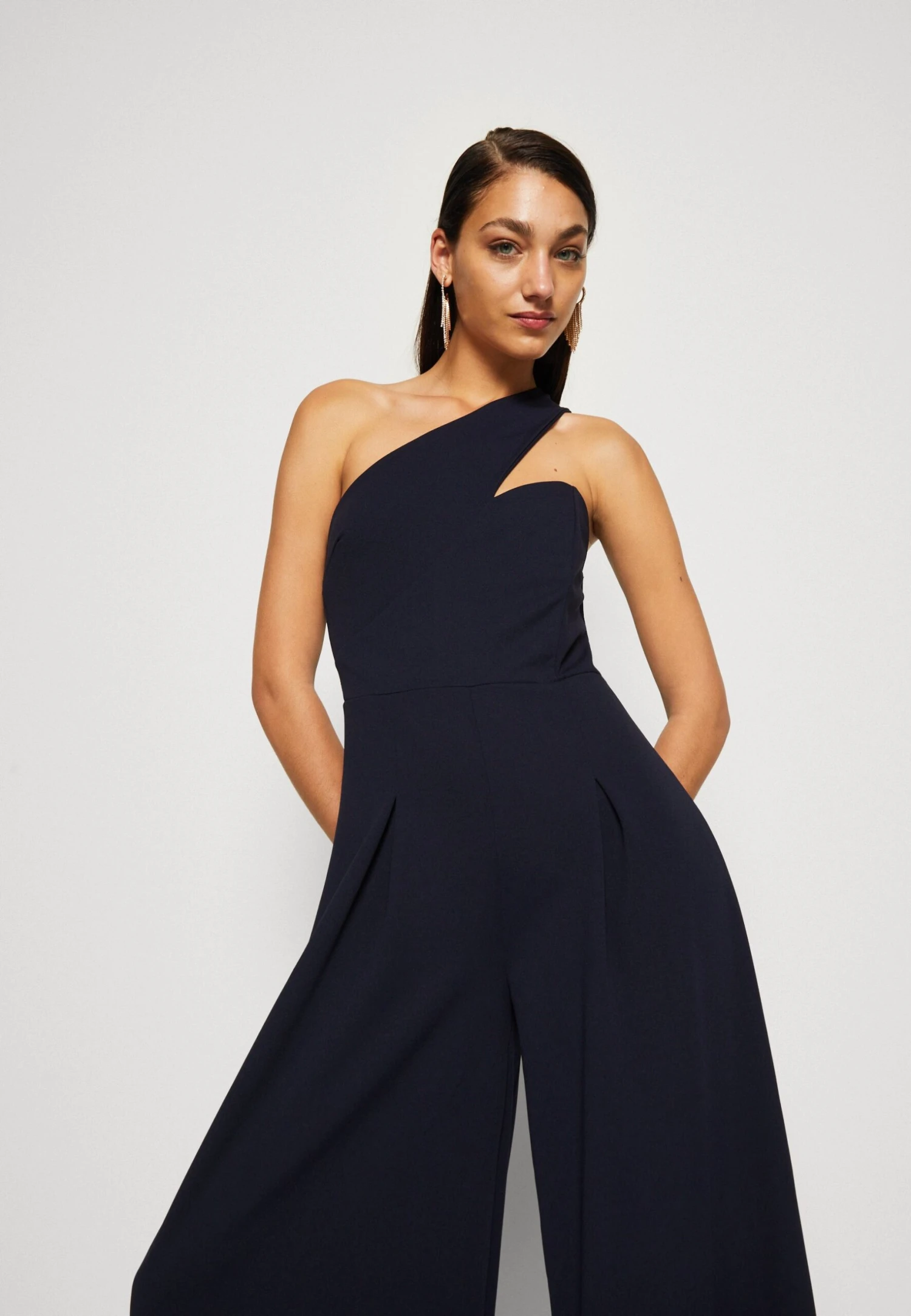 Wal G Eli One Shoulder - Jumpsuit - Navy Blue - Image 4
