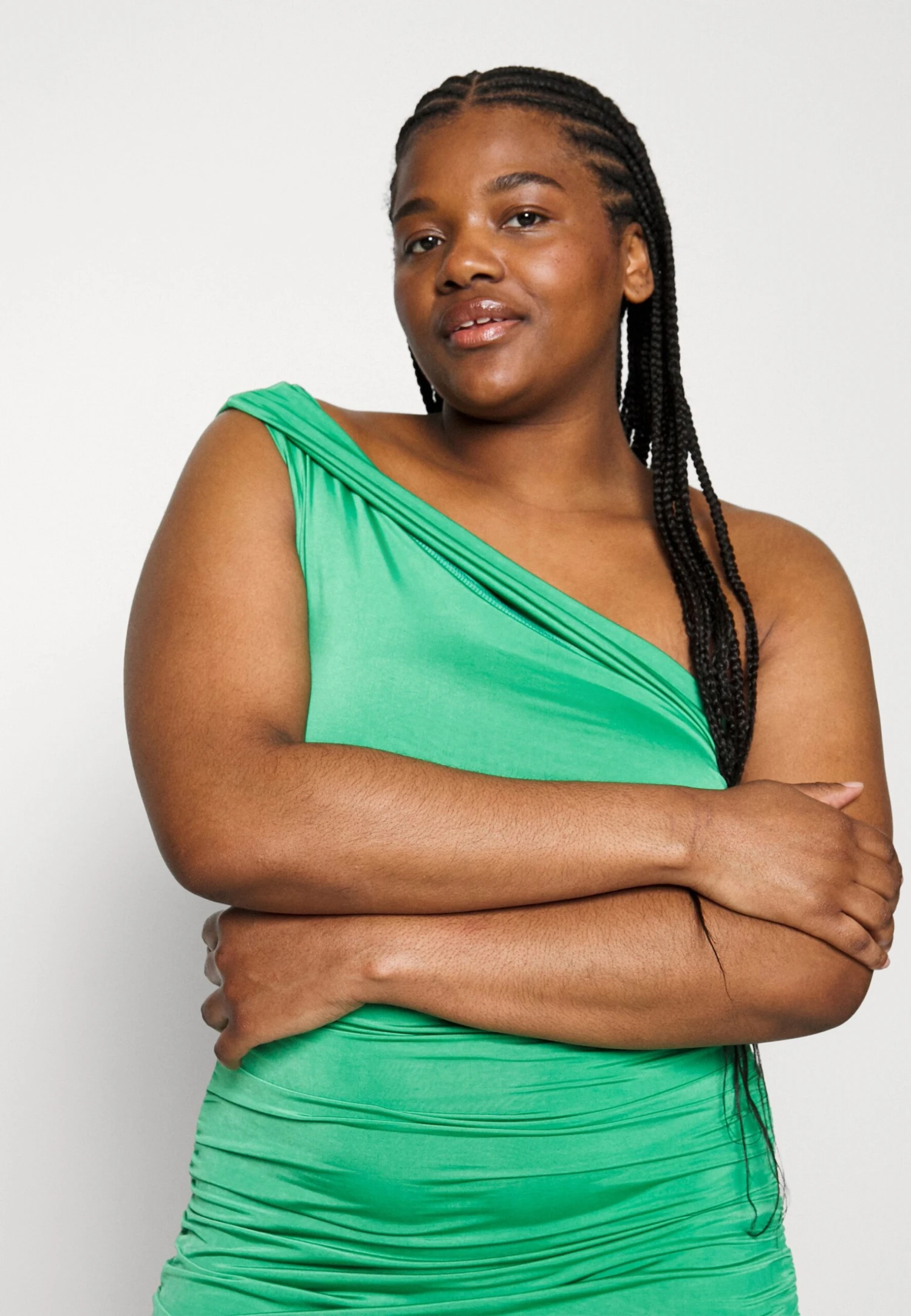 Rowan One Shoulder Midi - Jersey Dress - Image 5