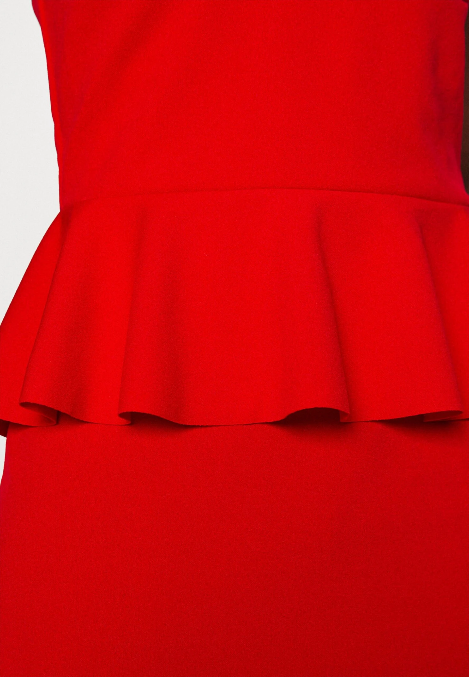 Jace Peplum Dress - Jersey Dress - Red - Image 6