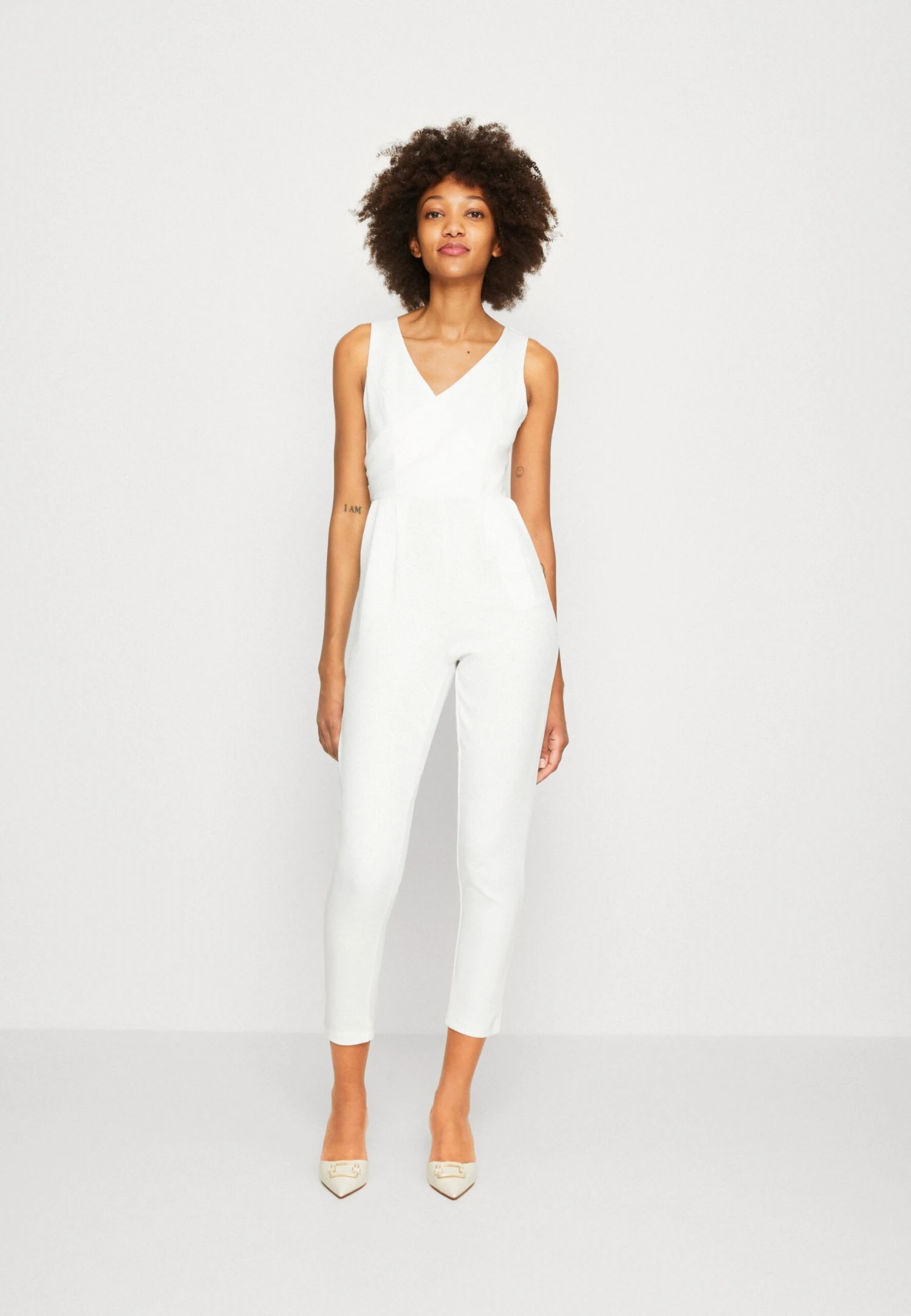 Wal G Toby V Neck - Jumpsuit - White