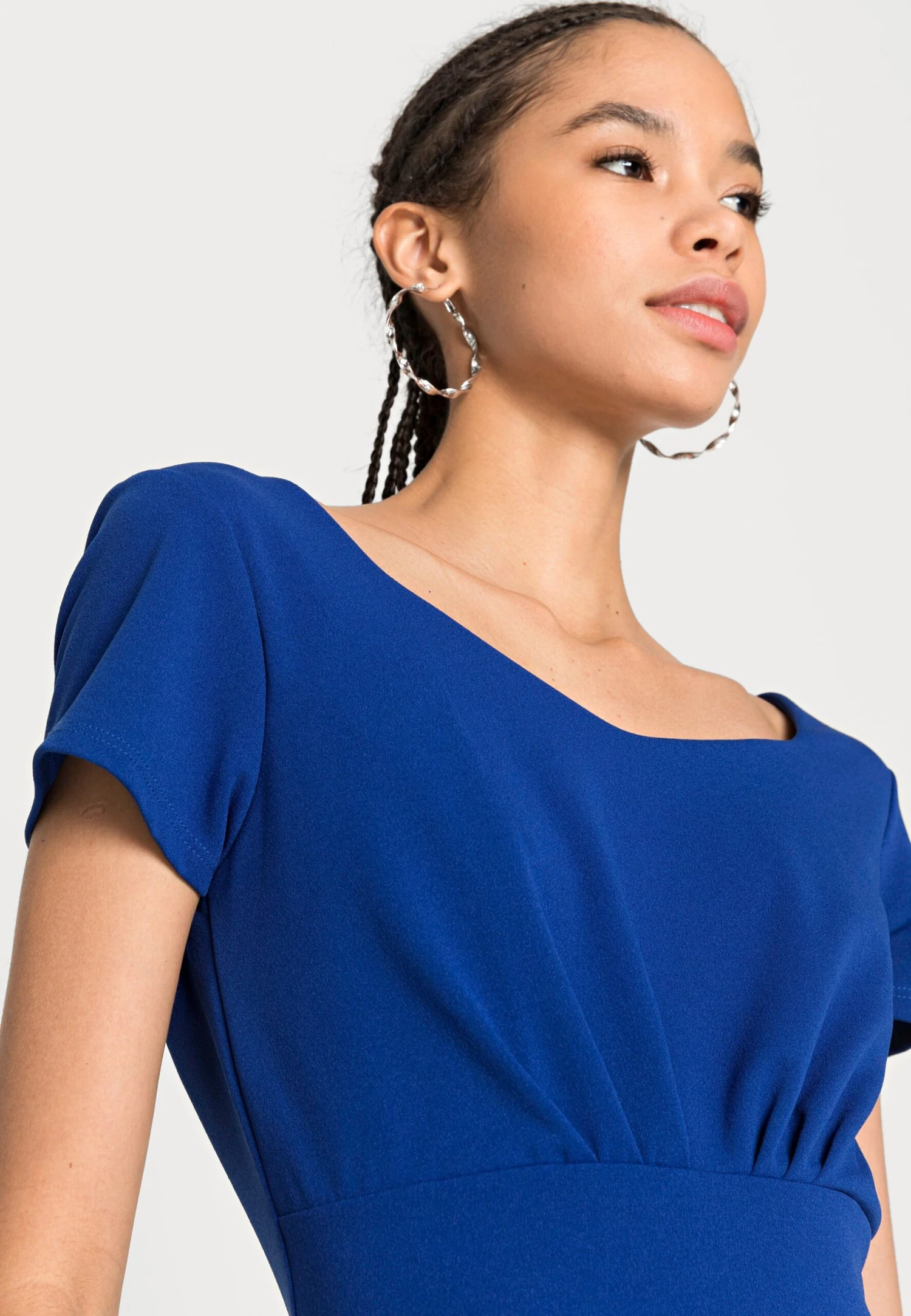 Wal G Gary Bodycon Dress - Jersey Dress - Electric Blue - Image 5
