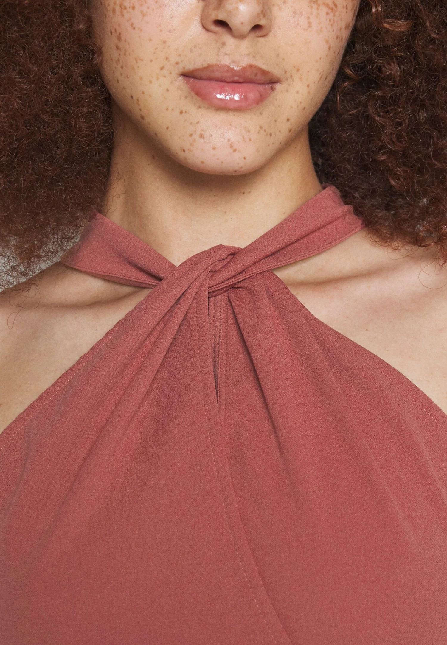 Wal G Halter Midi - Shift Dress - Dark Mauve Pink - Image 6