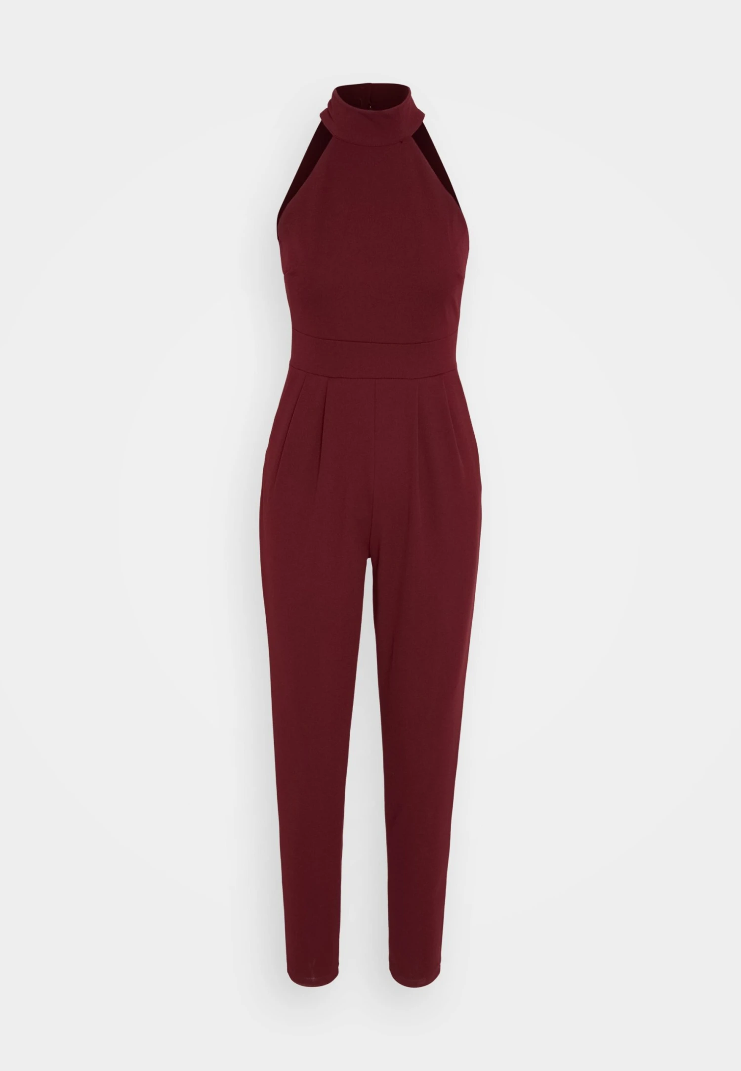 Wal G Violet Halter - Jumpsuit - Wine - Image 5