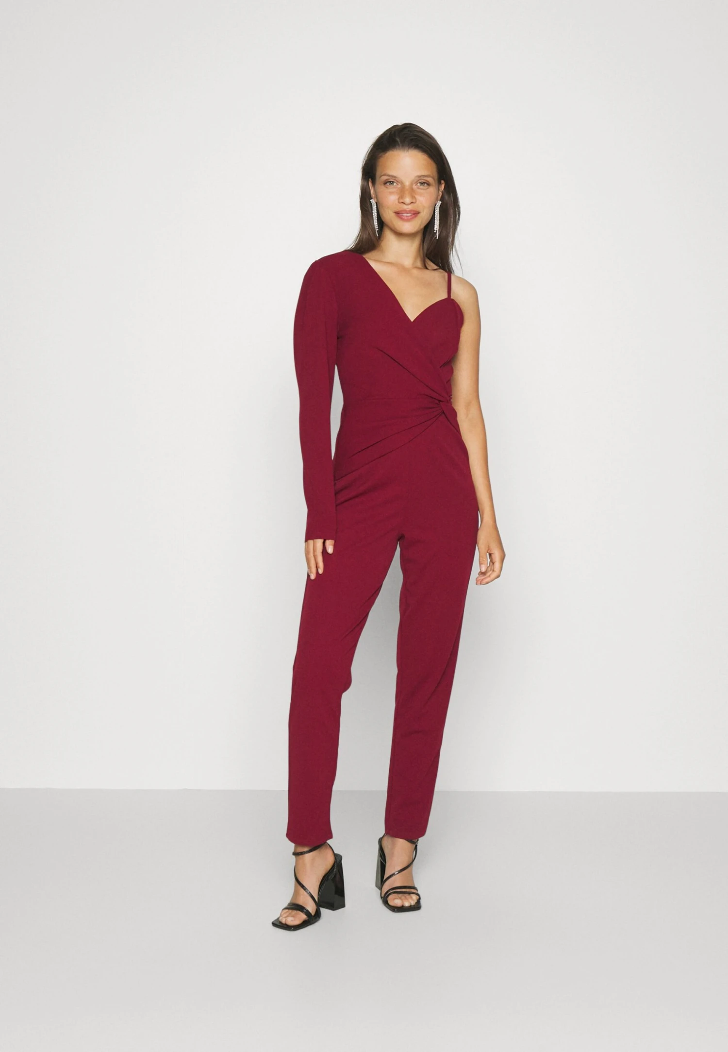 Ciaramin One Sleeve - Jumpsuit - Berry Wine - Image 2