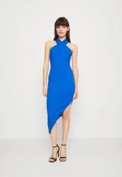 Wal G Jim Asymmetric Dress - Jersey Dress - Electric Blue