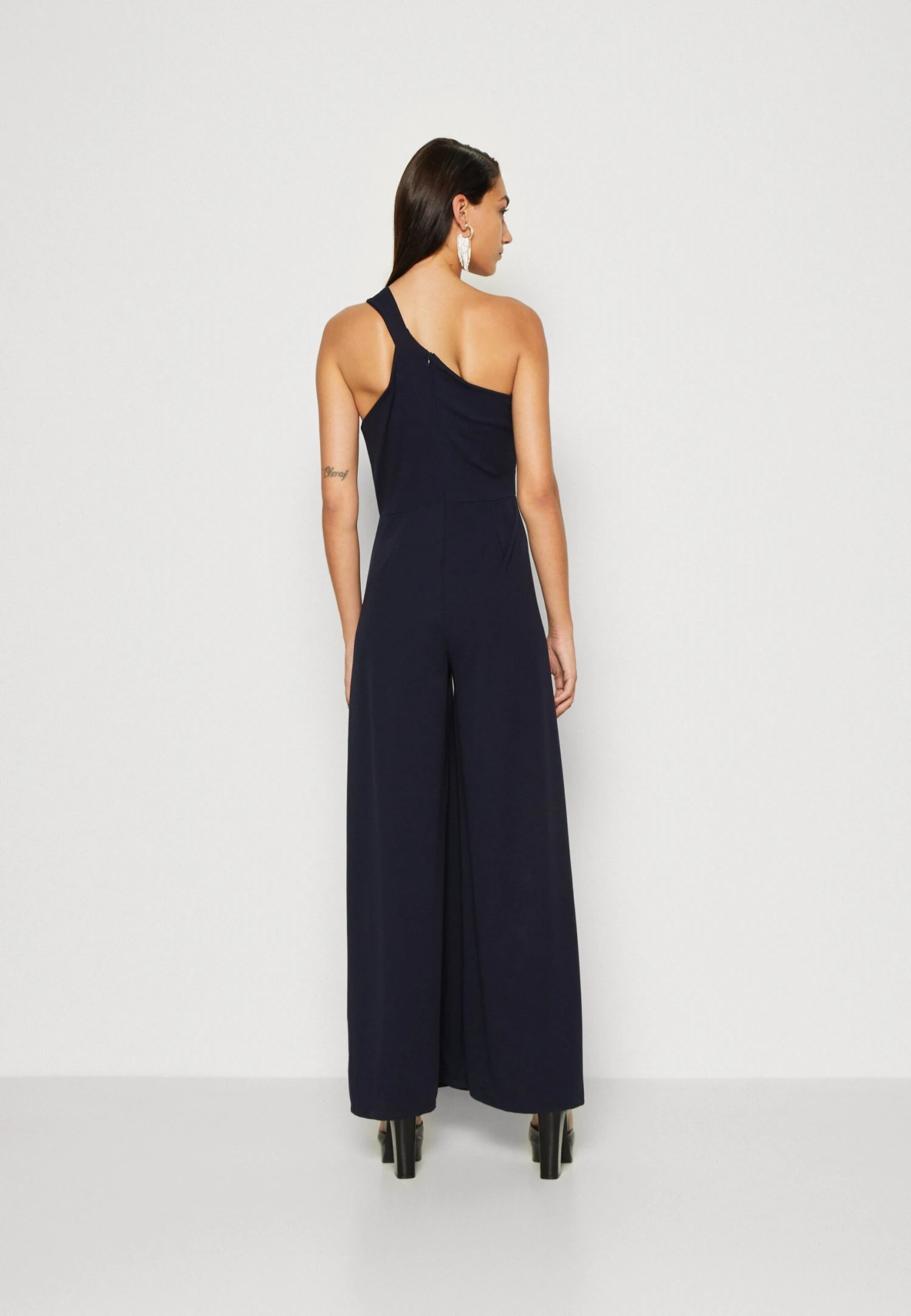 Wal G Eli One Shoulder - Jumpsuit - Navy Blue - Image 3