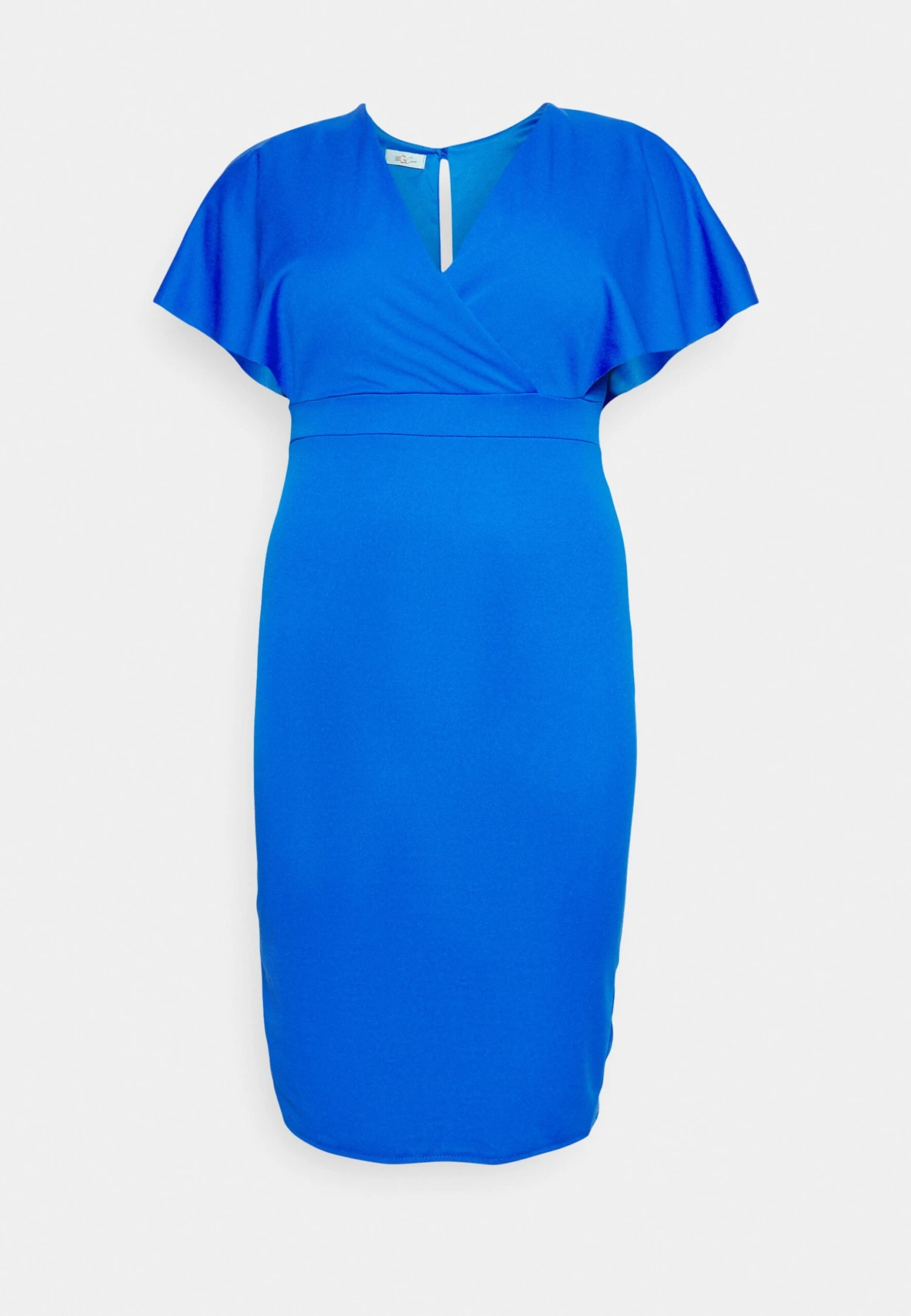 Donn V Neck Midi - Shift Dress - Electric Blue - Image 5