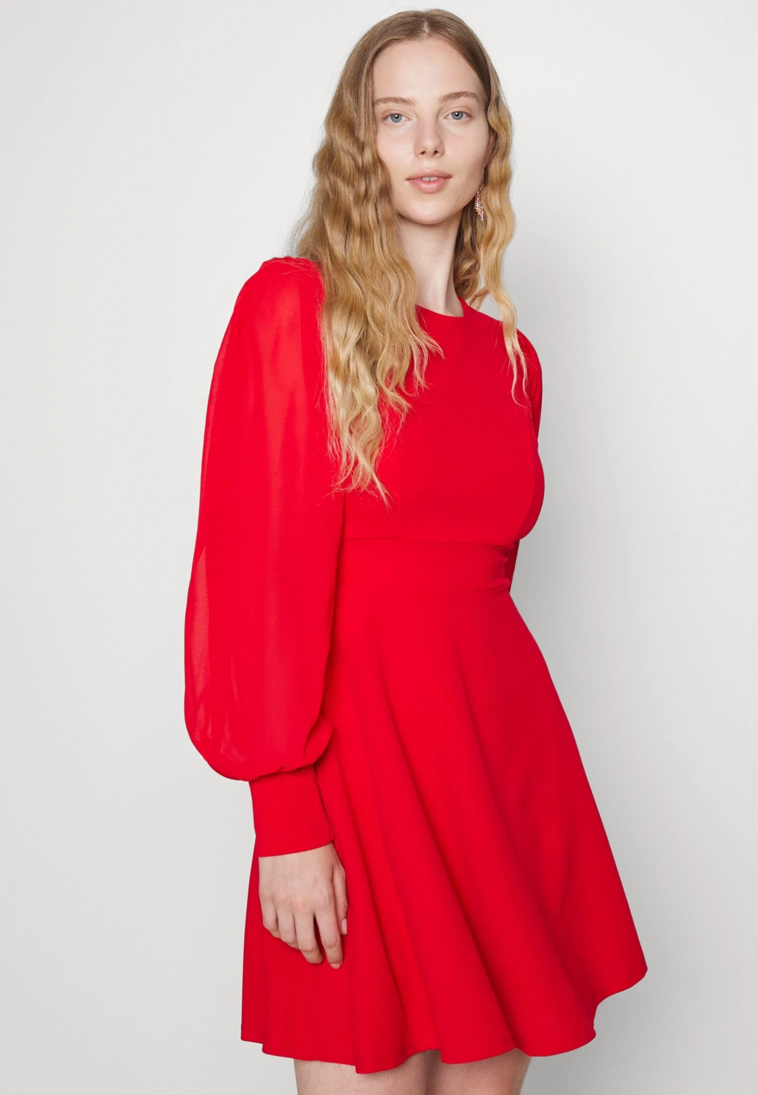 Wal G Kat Sleeve Dress - Day Dress - Red - Image 4