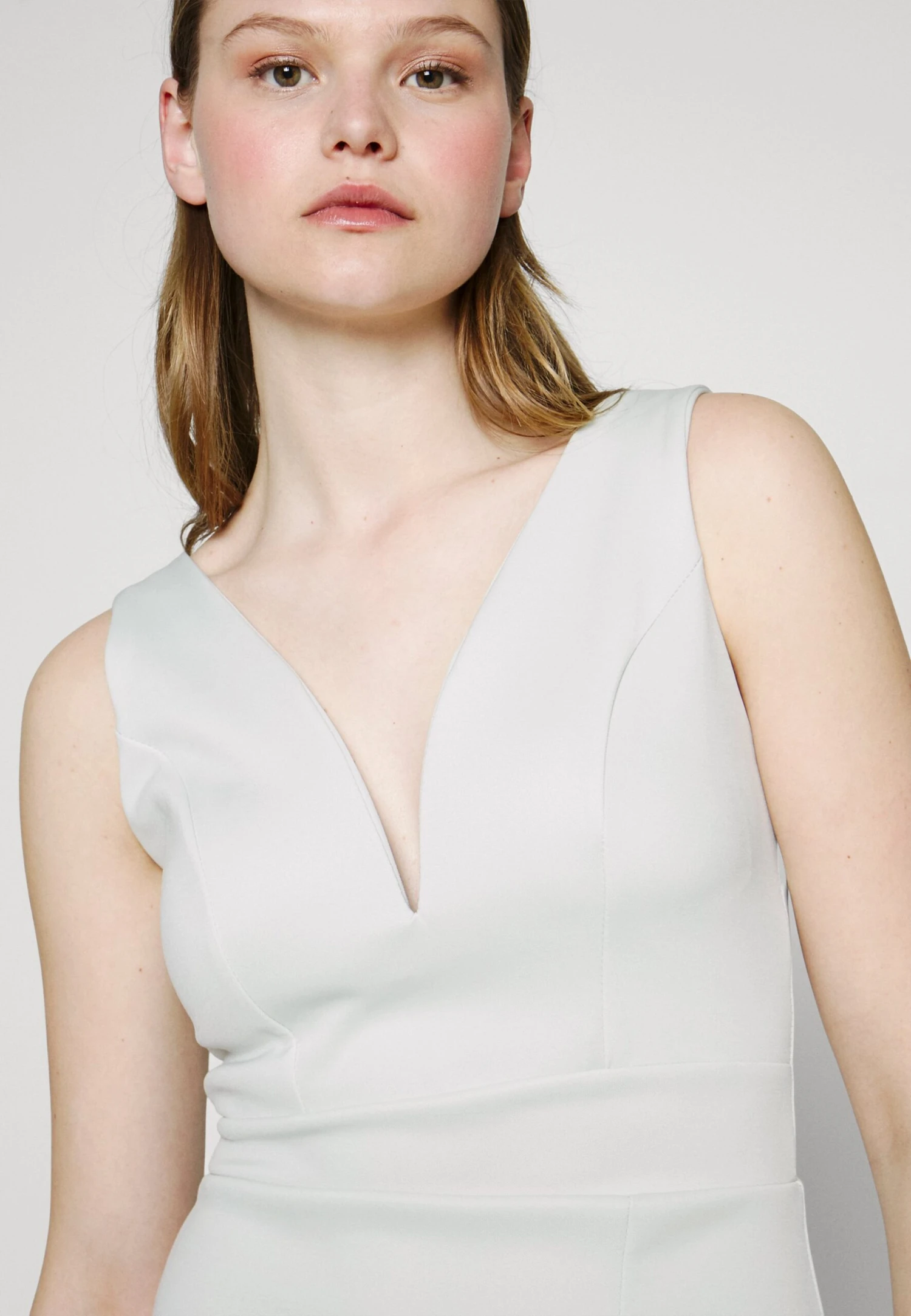 Wal G Wedding Alma V Neck Midi - Cocktail Dress / Party Dress - Sage Green - Image 5