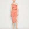 Wal G Wedding Marina Button Dress - Cocktail Dress / Party Dress - Pink