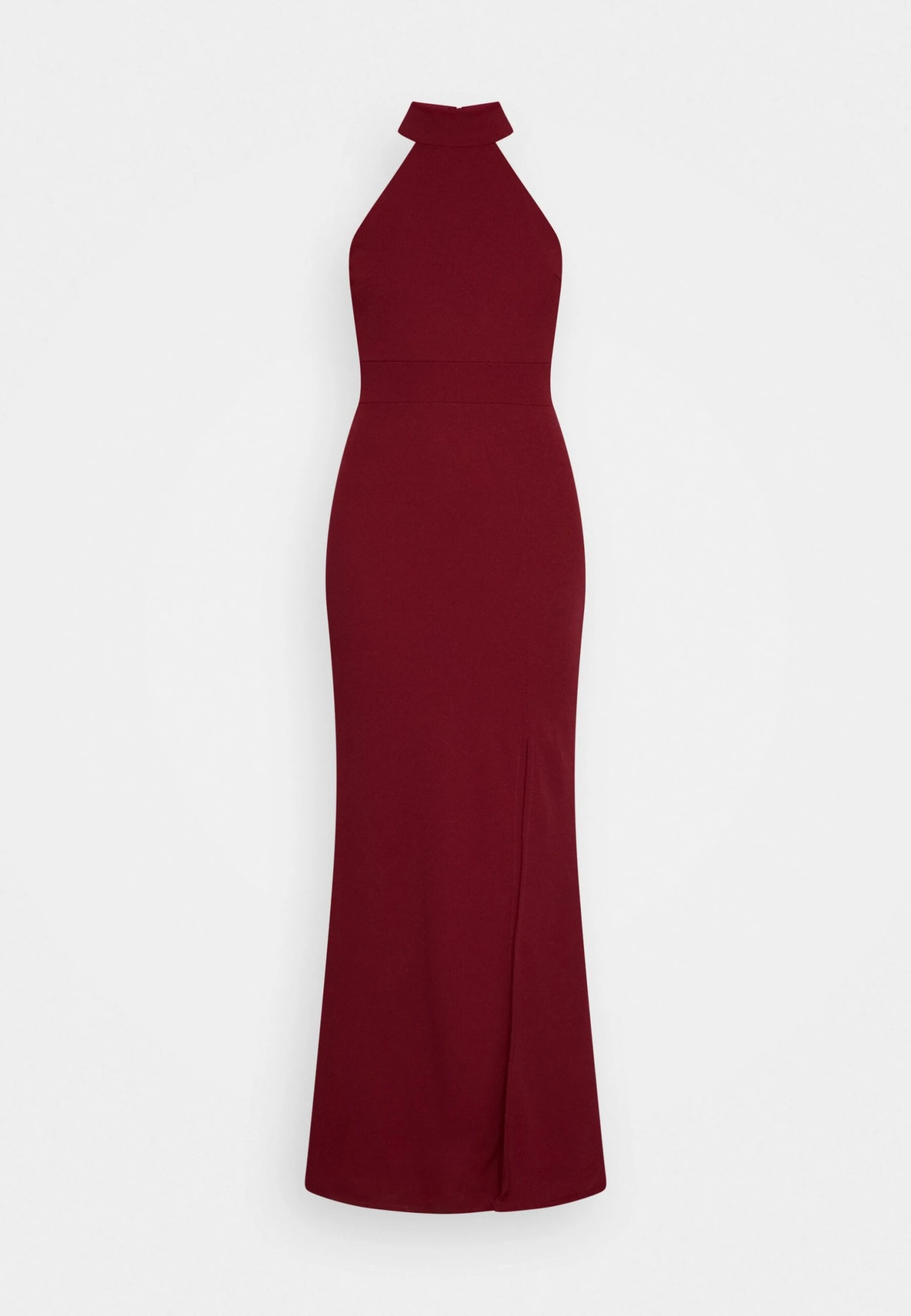 Wal G Sara Halter Neck Maxi Dress - Occasion Wear - Berry Wine - Image 5