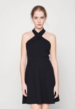 Melody Cross Skater - Cocktail Dress / Party Dress - Navy Blue