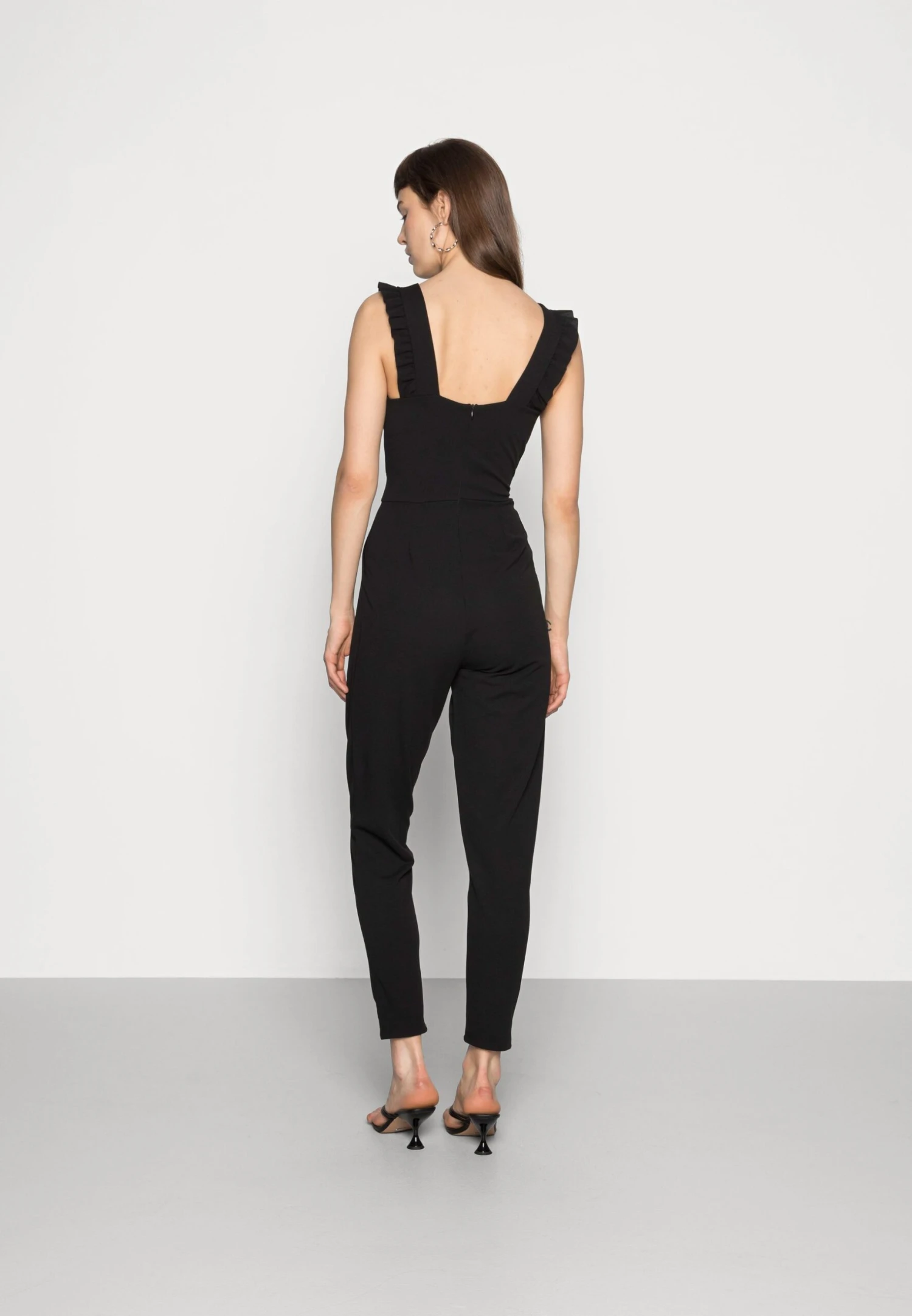 Wal G Rayna Ruffled- Jumpsuit - Black - Image 3