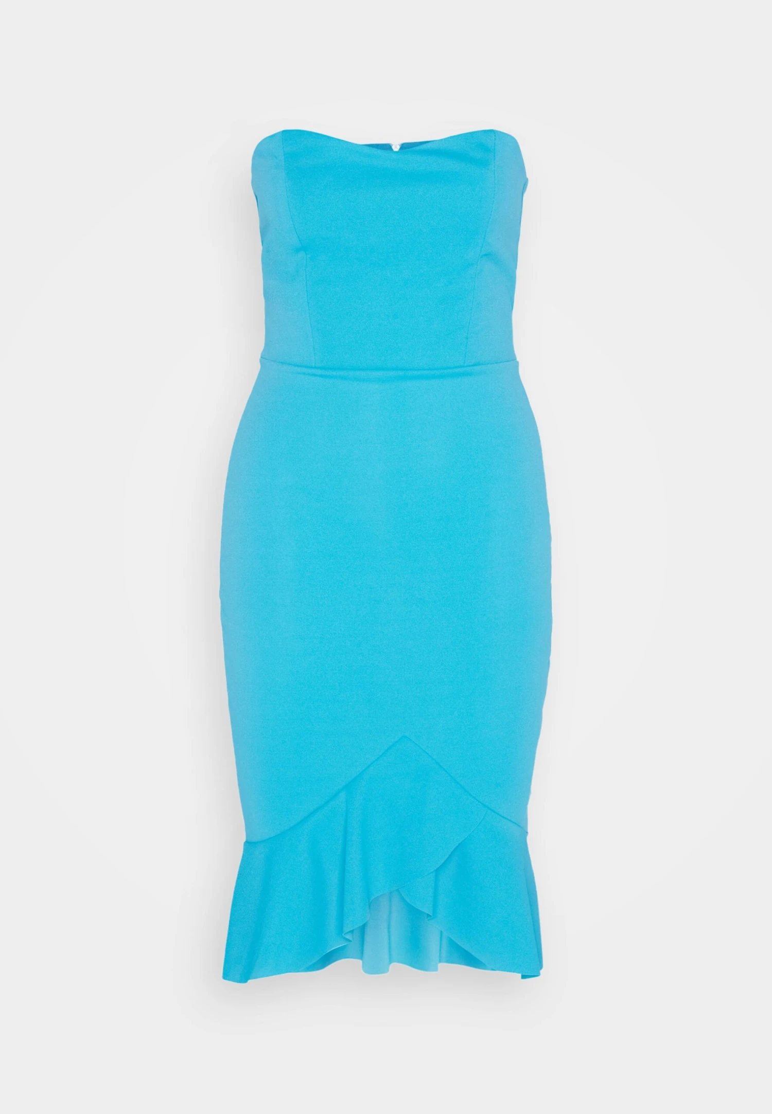 Wal G Chrissy Ruffle Midi - Jersey Dress - Mediterranean Blue - Image 5