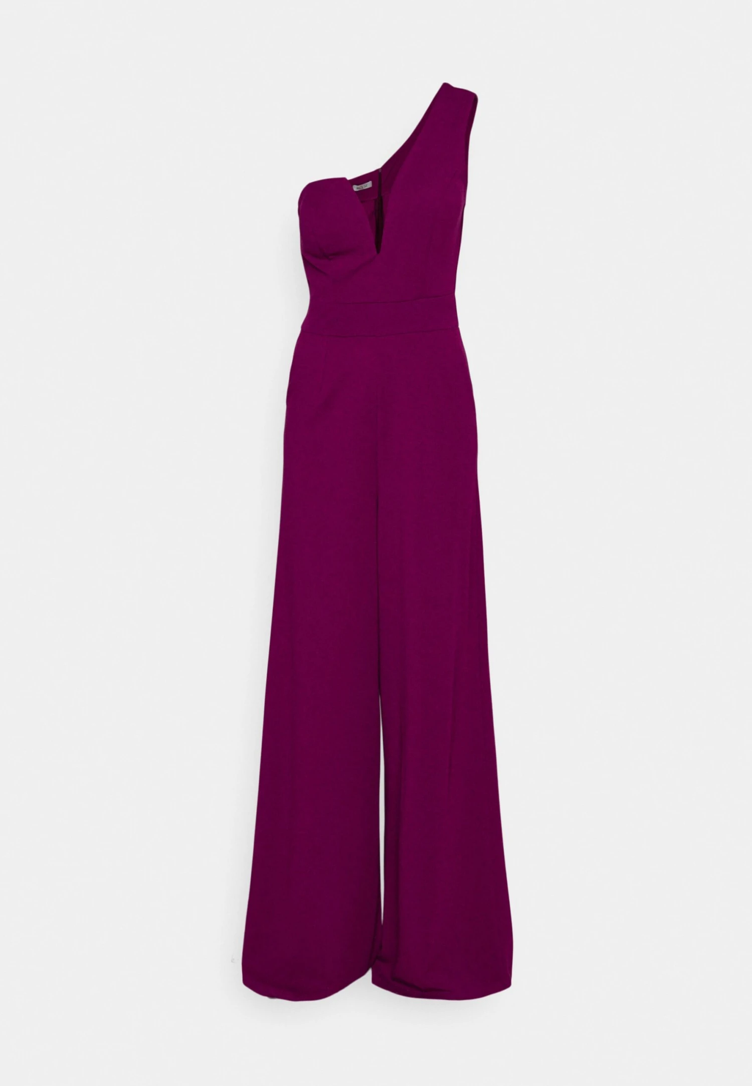 Fleur One Shoulder- Jumpsuit - Plum - Image 4