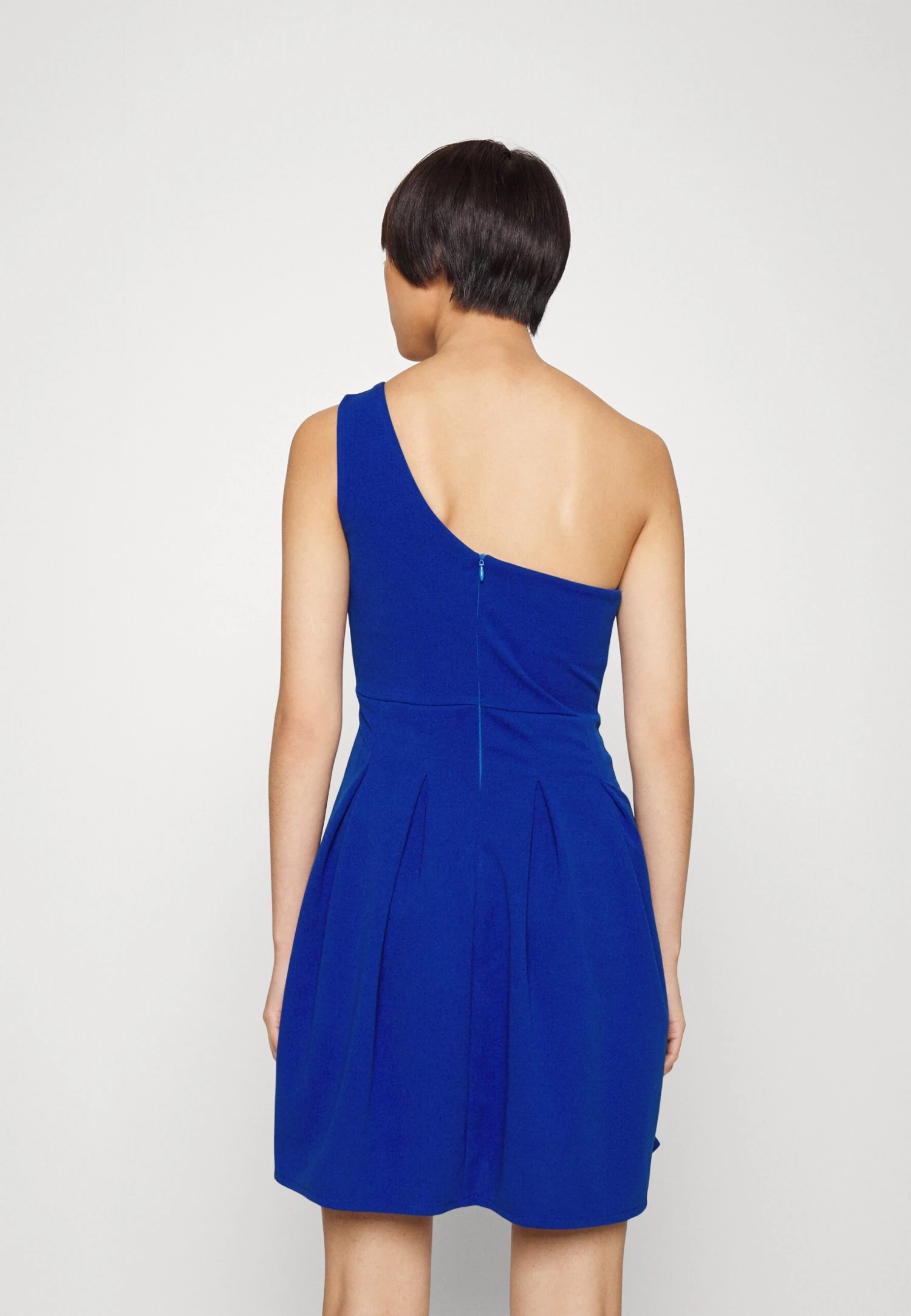 Polly Sholder Skater - Jersey Dress - Electric Blue - Image 3