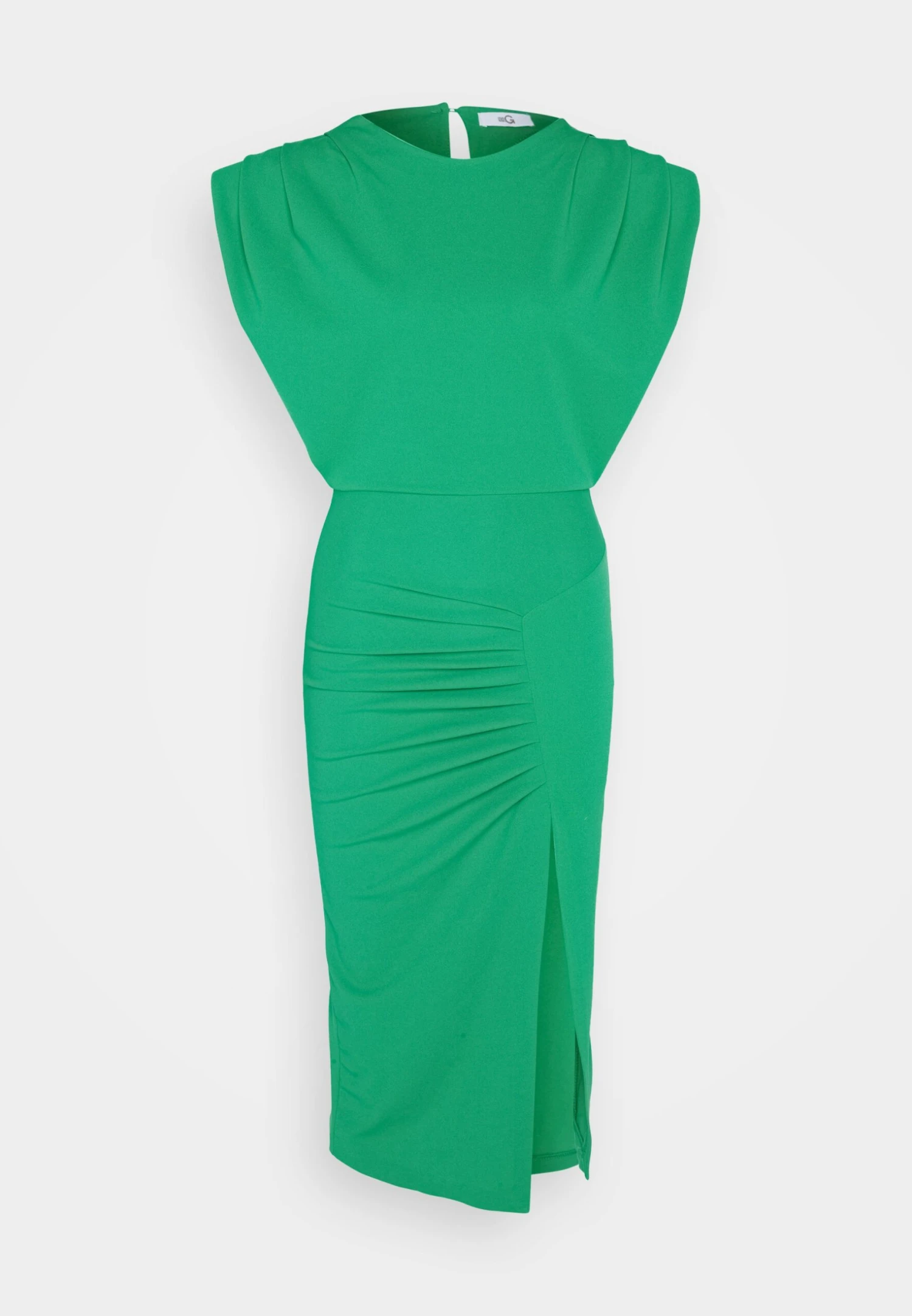 Wal G Cruise Collection Roxy Power Shoulder Midi - Cocktail Dress / Party Dress - Leaf Green - Image 5