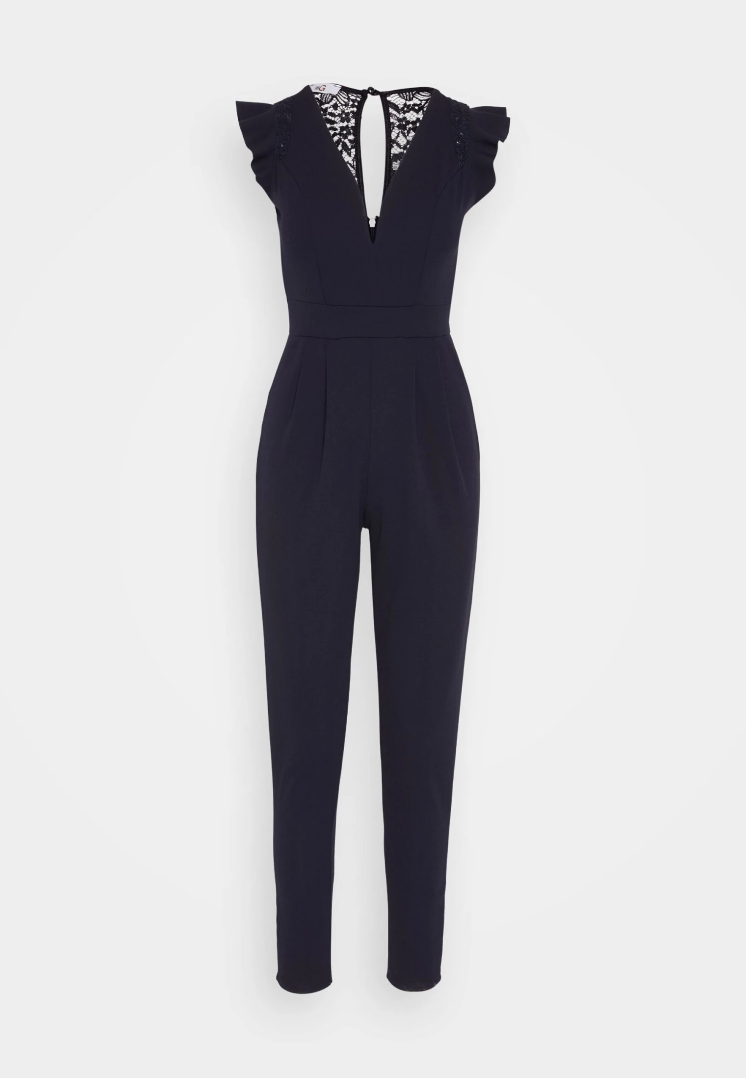 Wal G Ruffle With Back Insert - Jumpsuit - Navy Blue - Image 5