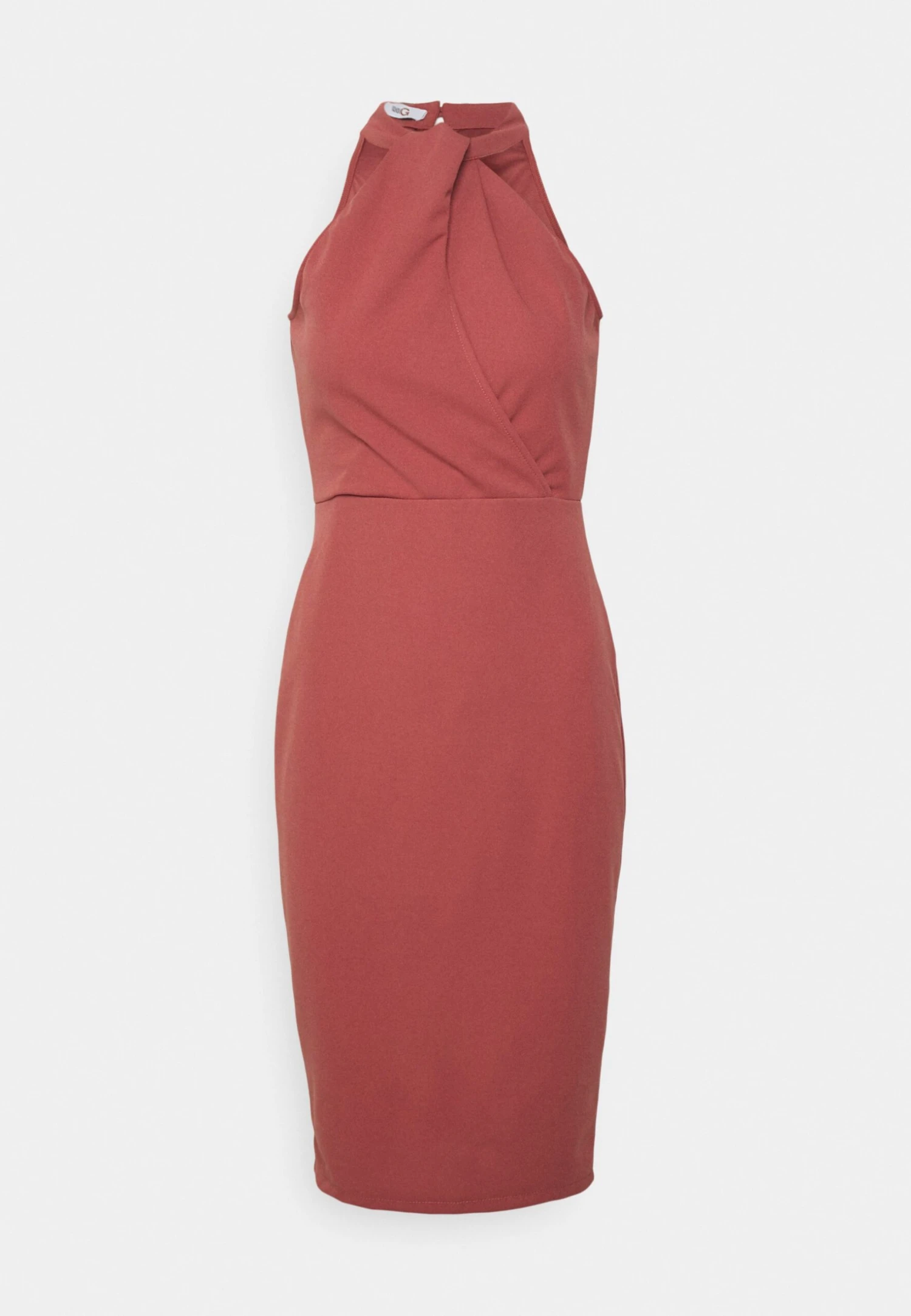 Wal G Halter Midi - Shift Dress - Dark Mauve Pink - Image 5