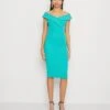 Wal G Zara Midi Dress - Cocktail Dress / Party Dress - Tiffany Blue