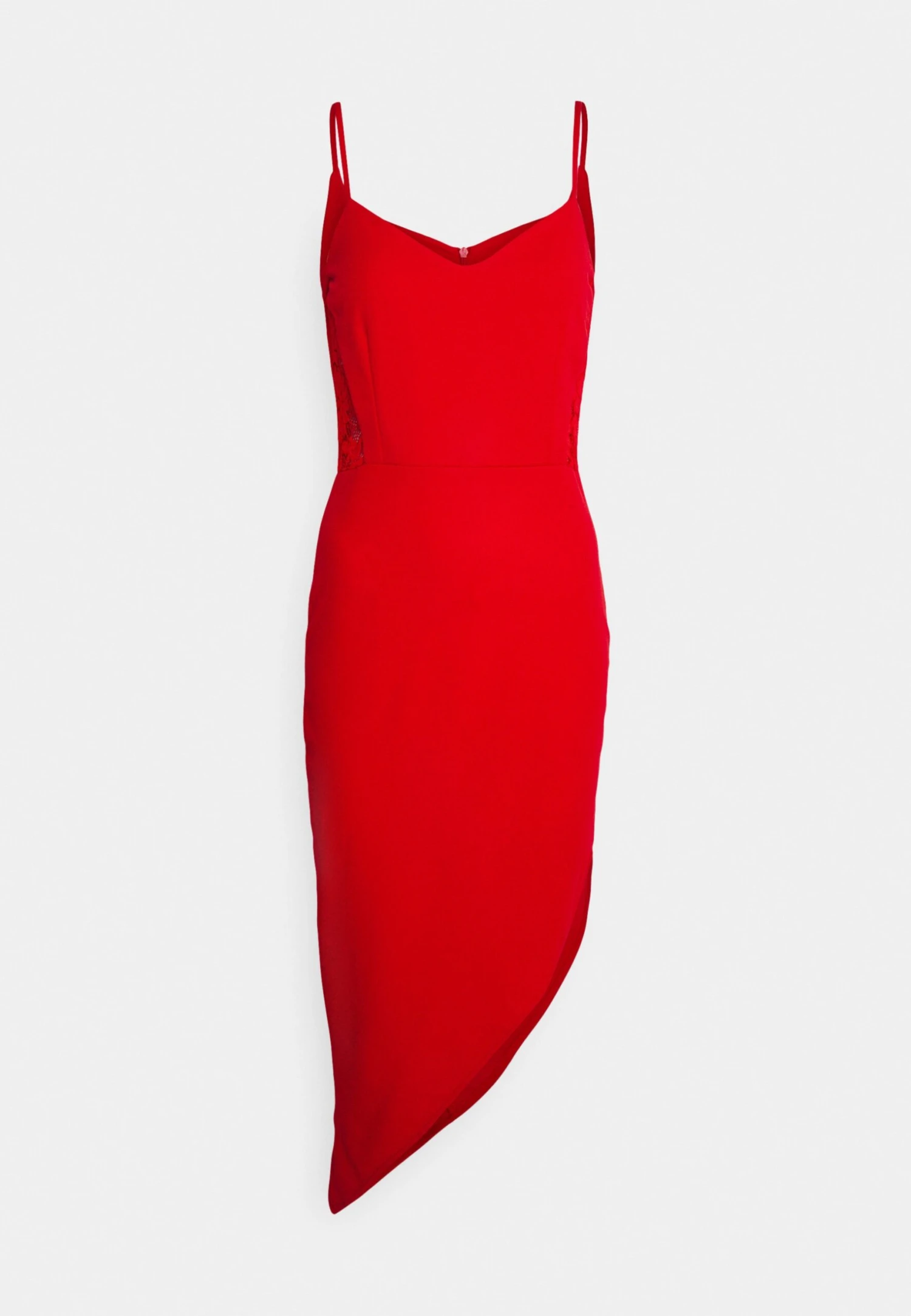 Wal G Laila Midi Dress - Cocktail Dress / Party Dress - Red - Image 4