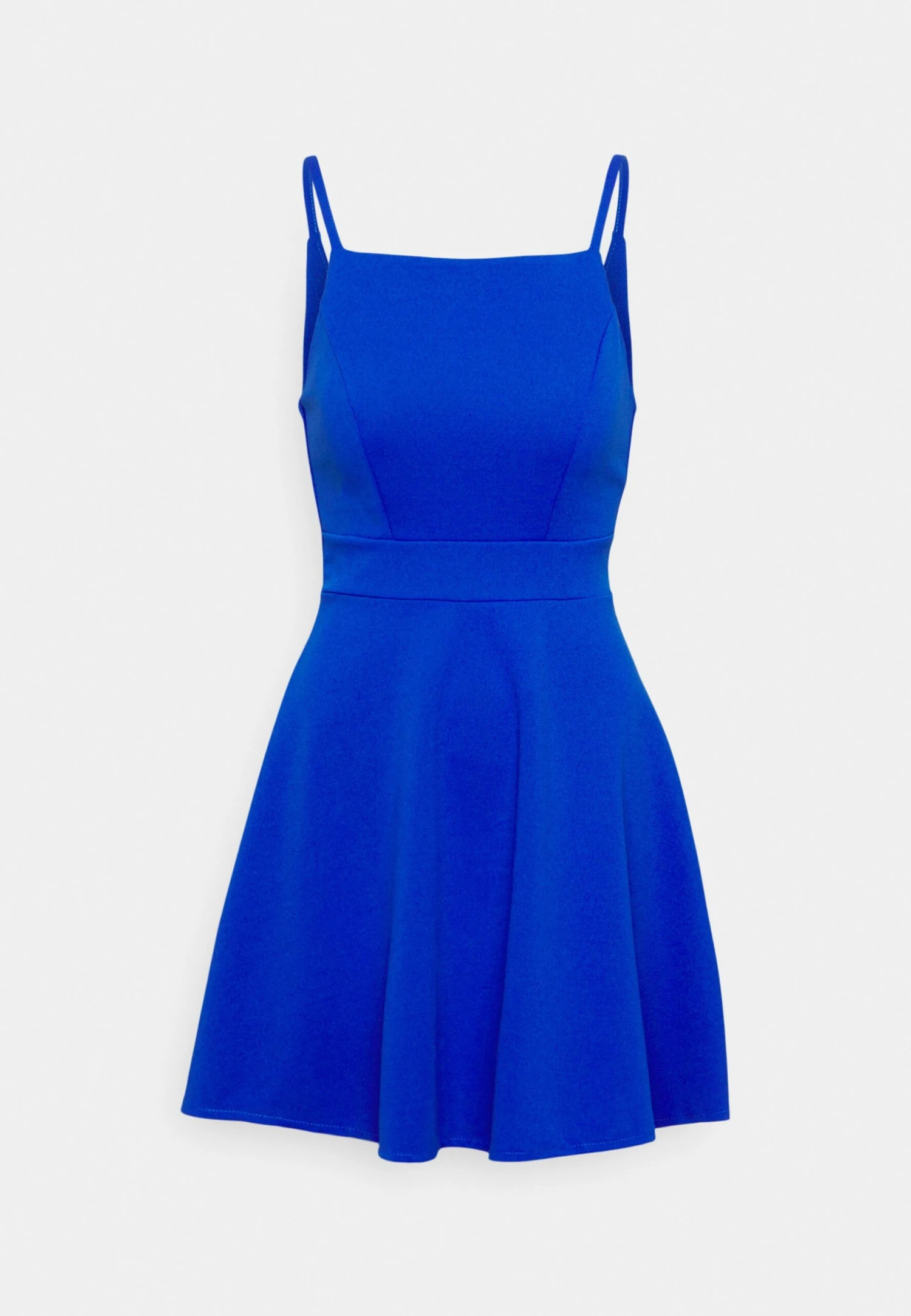 Tan Strap Skater - Cocktail Dress / Party Dress - Electric Blue - Image 4