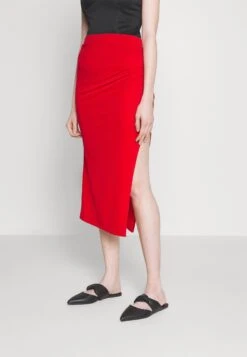 Wal G Reilly Rouched Midi Skirt - Pencil Skirt