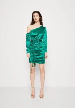 Wal G Party Maggie Gathered Mini - Cocktail Dress / Party Dress - Leaf Green