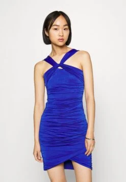 Jessie Tie Mini - Jersey Dress - Electric Blue
