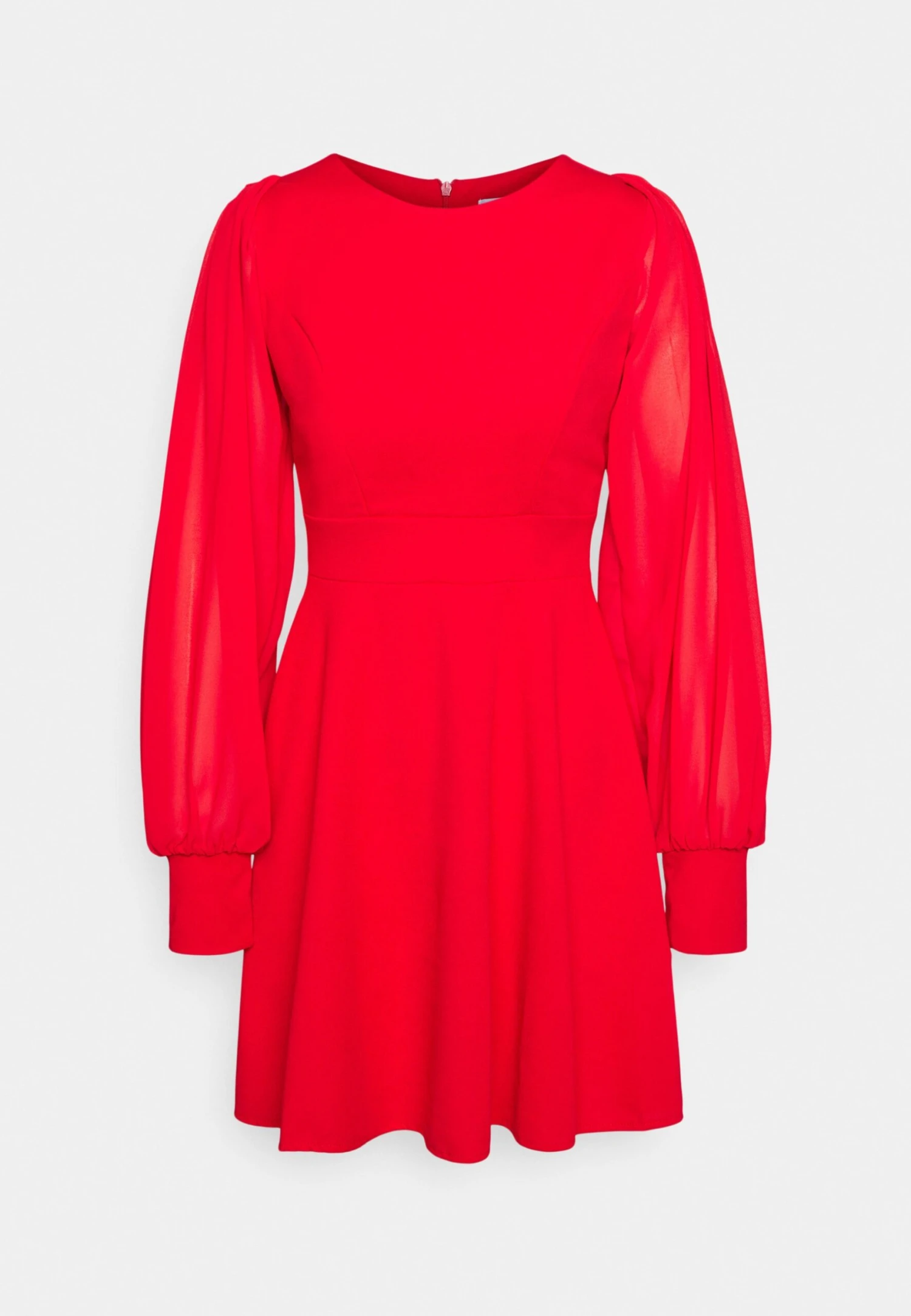 Kat Sleeve Dress - Cocktail Dress / Party Dress - Red - Image 5