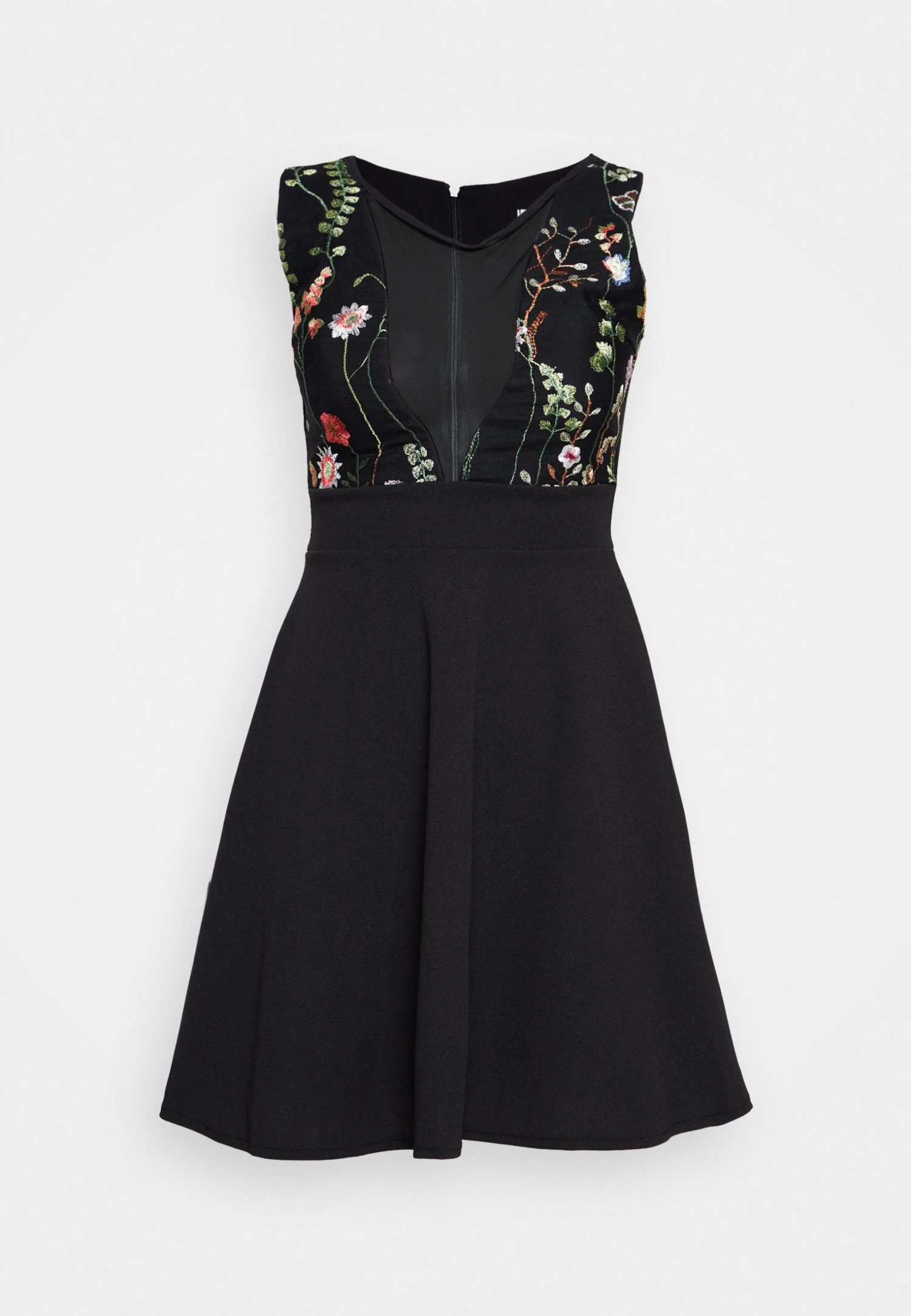 Wal G Skater Dress - Cocktail Dress / Party Dress - Black/Red - Image 5