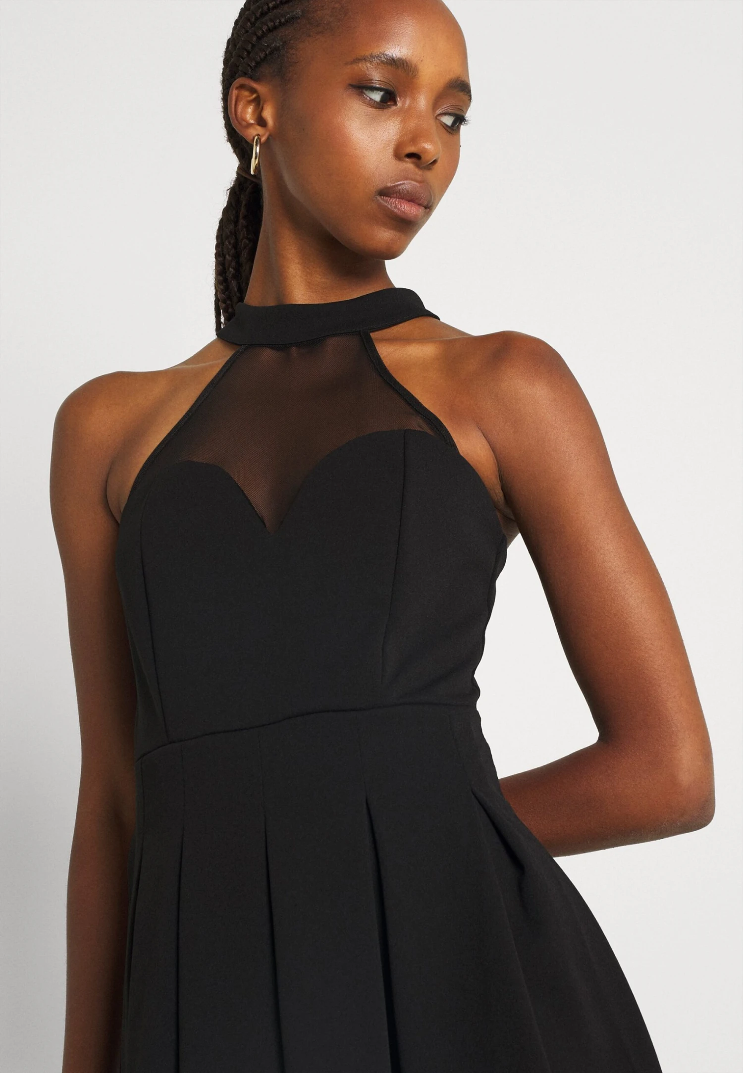 Wal G Bernice Skater Dress - Jersey Dress - Black - Image 4