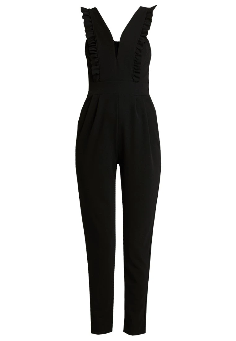 Wal G Rayna Ruffled- Jumpsuit - Black - Image 4