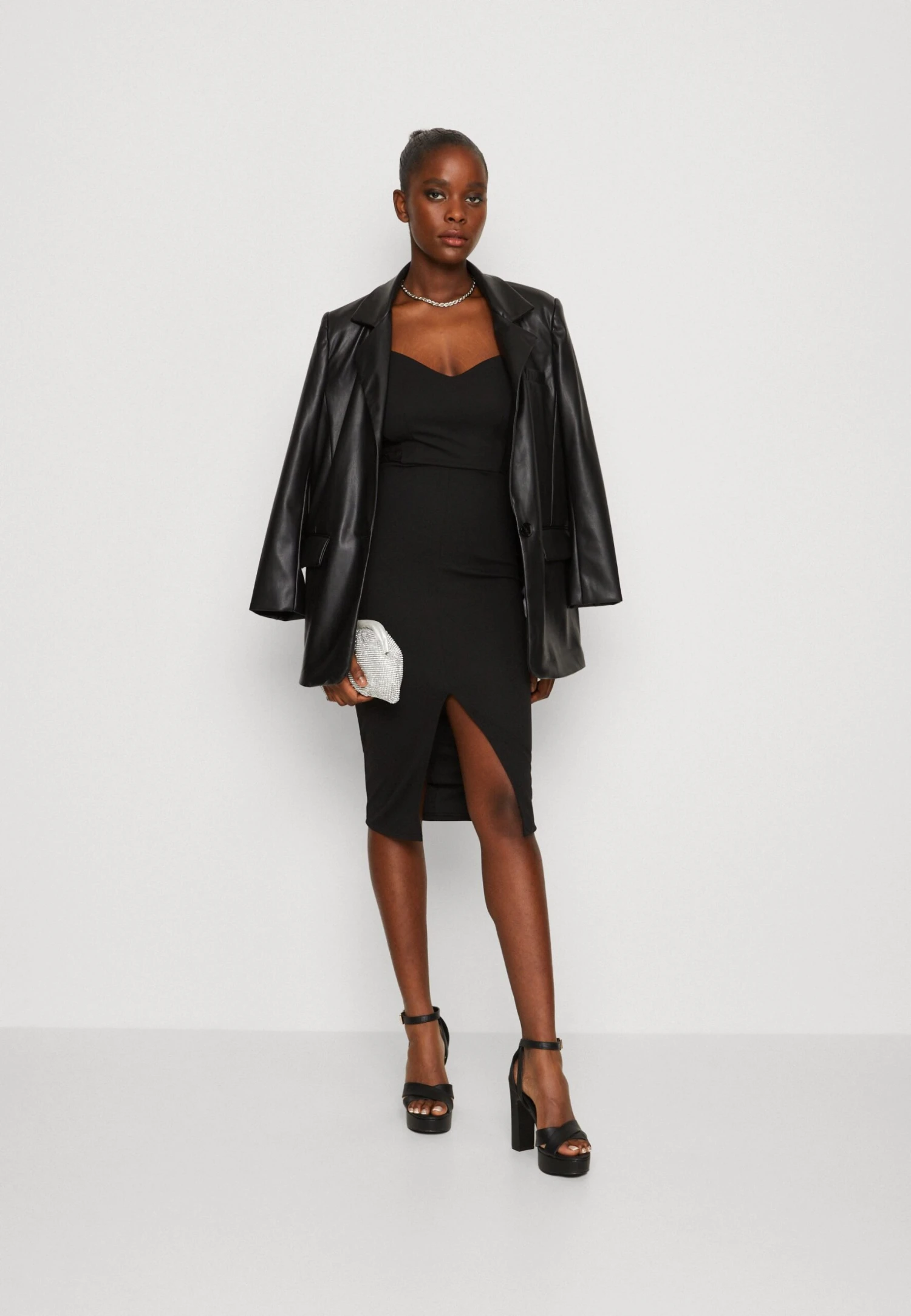 Wal G Tiza Midi - Jersey Dress - Black - Image 2