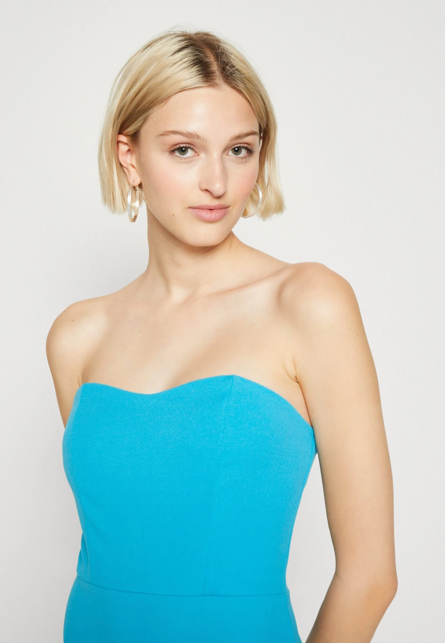 Wal G Chrissy Ruffle Midi - Jersey Dress - Mediterranean Blue - Image 4