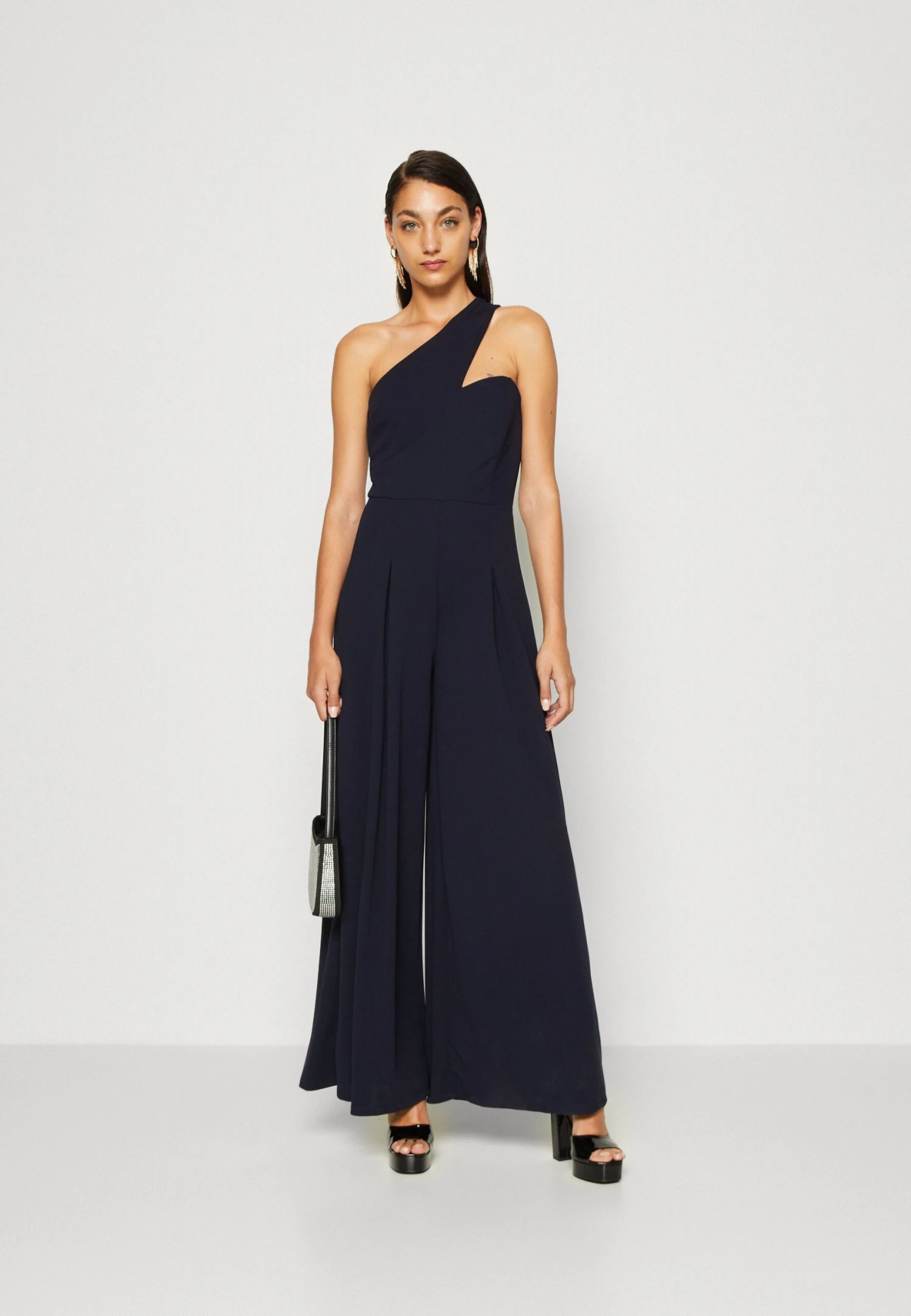 Wal G Eli One Shoulder - Jumpsuit - Navy Blue - Image 2