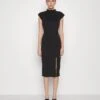 Bambinaroll Neck Midi Dress - Shift Dress