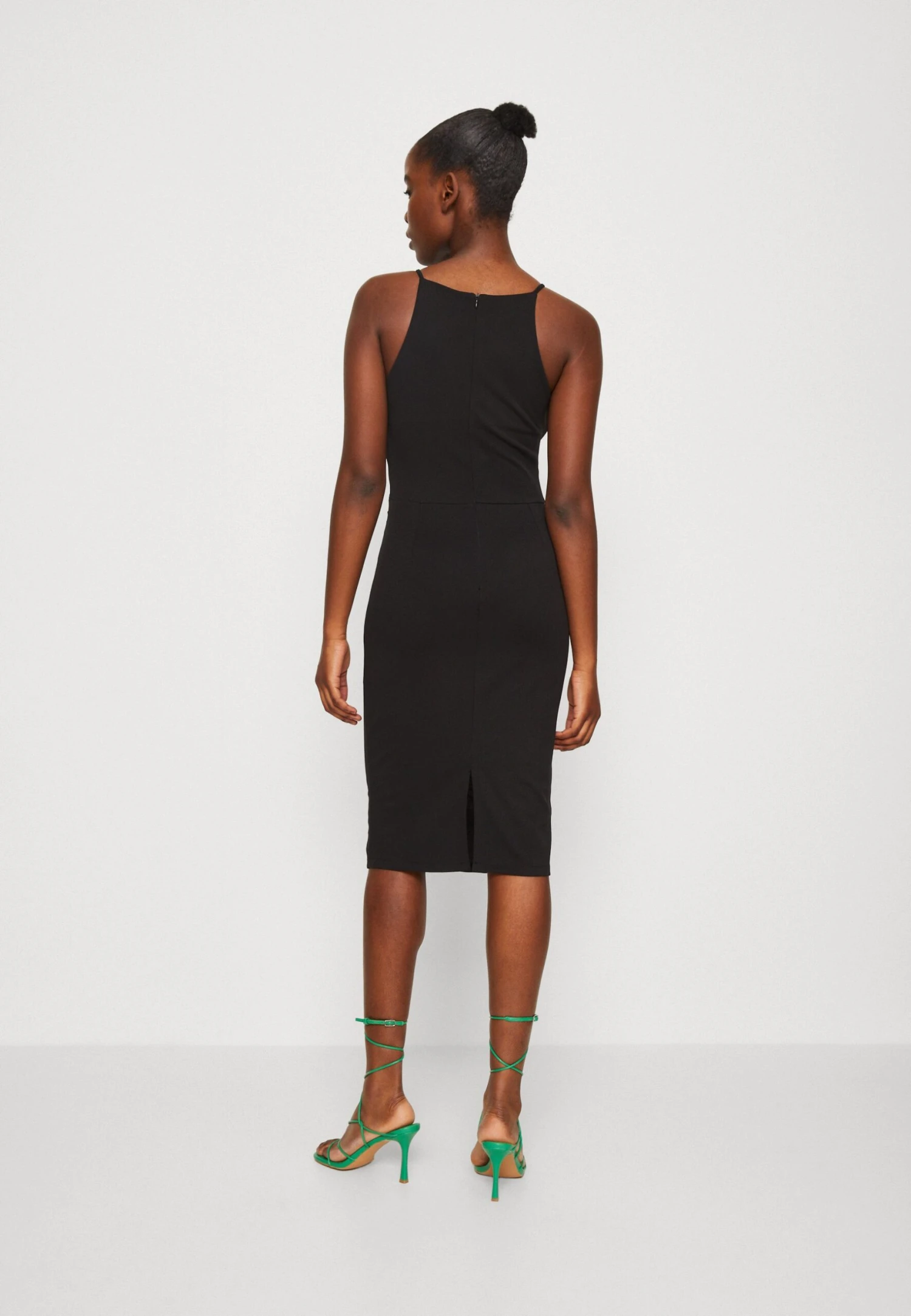 Wal G Harriet Halter Midi Dress - Jersey Dress - Black - Image 3