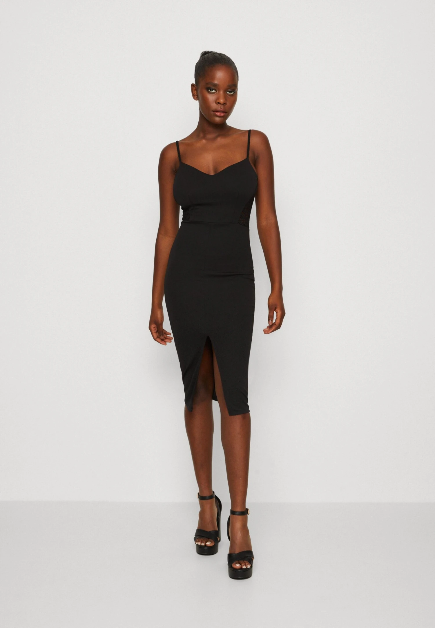 Wal G Tiza Midi - Jersey Dress - Black