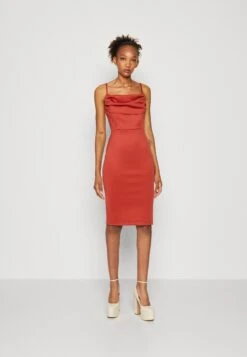 Wal G Jessy Dress - Cocktail Dress / Party Dress - Terracotta