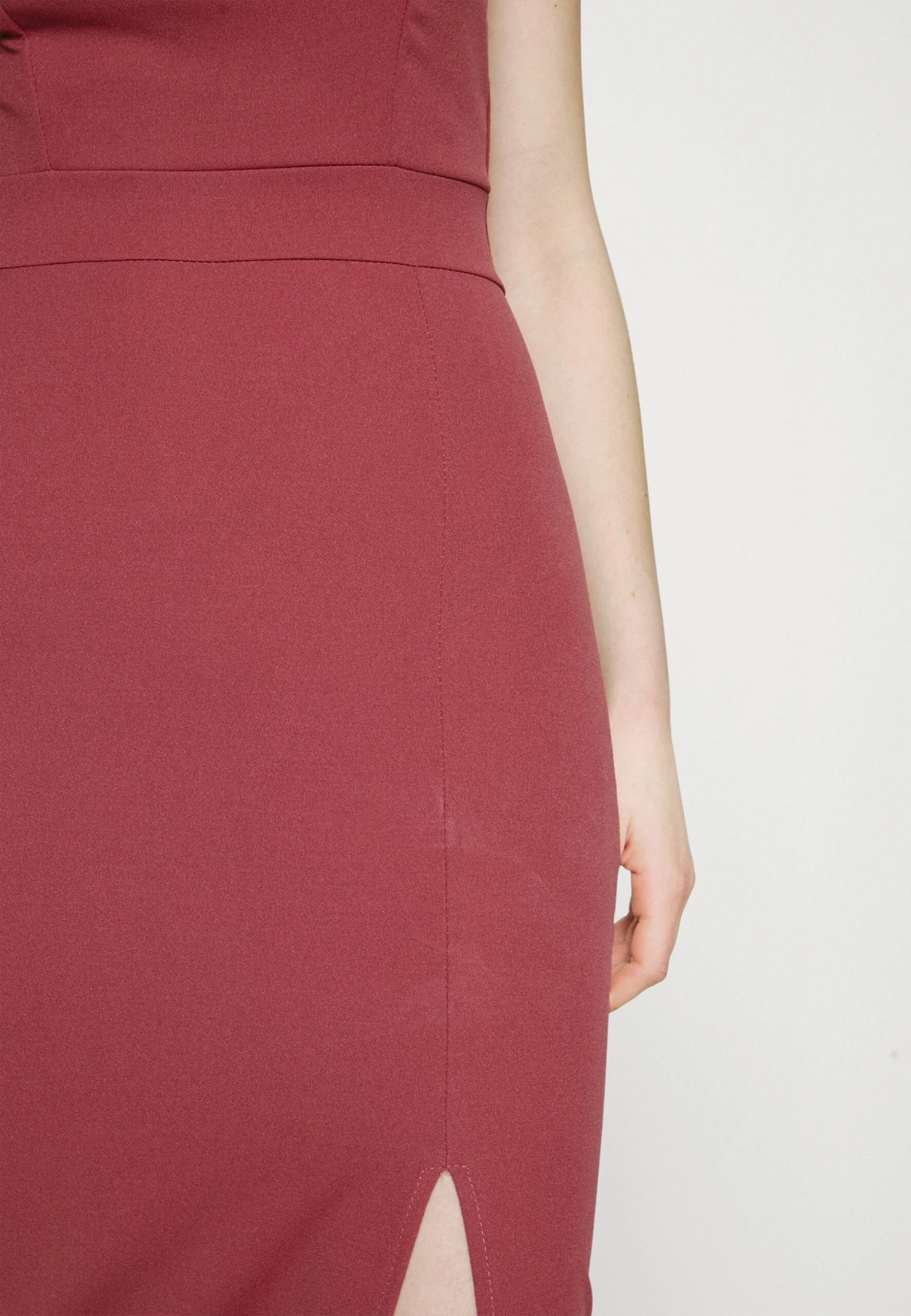 Wal G Treema One Sleeve Maxi - Jersey Dress - Dark Mauve Pink - Image 5