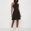 Wal G Annie Halter Skater - Jersey Dress - Black