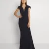 Wal G Sammy Maxi Dress - Jersey Dress - Navy Blue