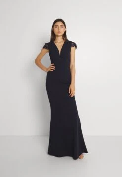 Wal G Sammy Maxi Dress - Jersey Dress - Navy Blue