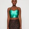 Wal G Daz Heart Neck Crop - Top