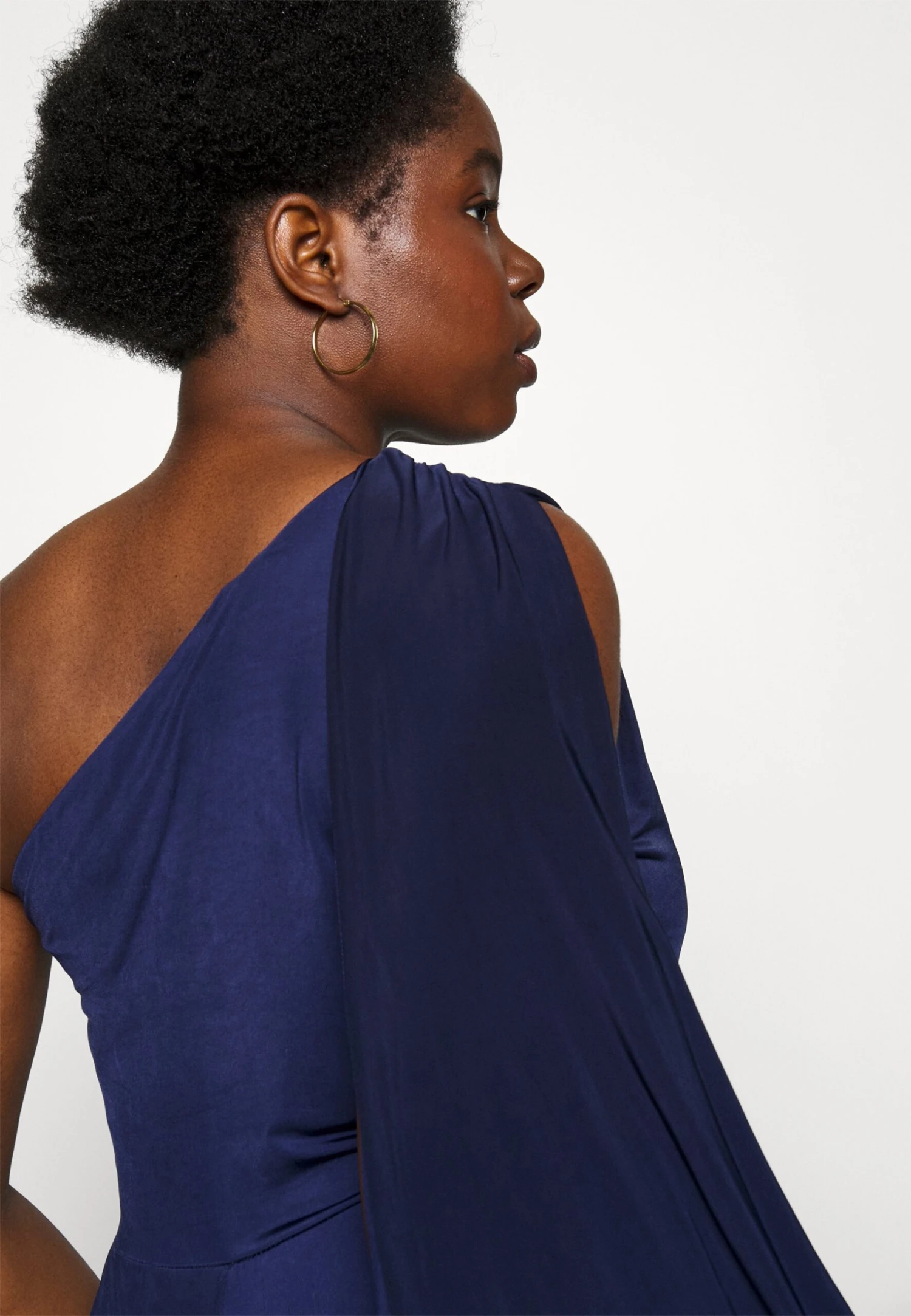 Holly Cape Sleeve - Jumpsuit - Navy Blue - Image 6