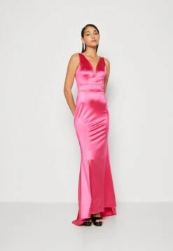 Wal G Nikita V Neck Maxi - Occasion Wear - Strawberry Pink