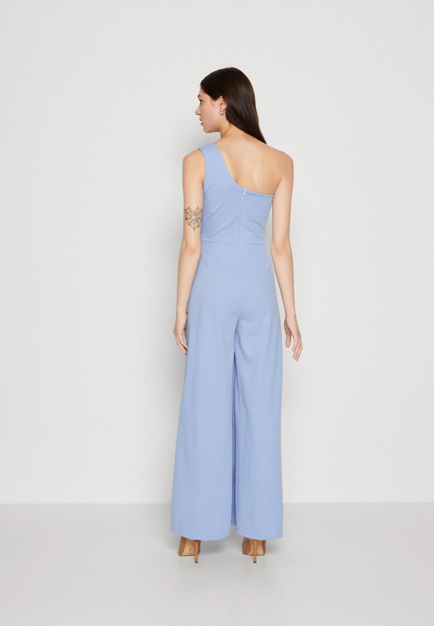 Wal G Gigi Wide Leg Pleat - Jumpsuit - Powder Blue - Image 3