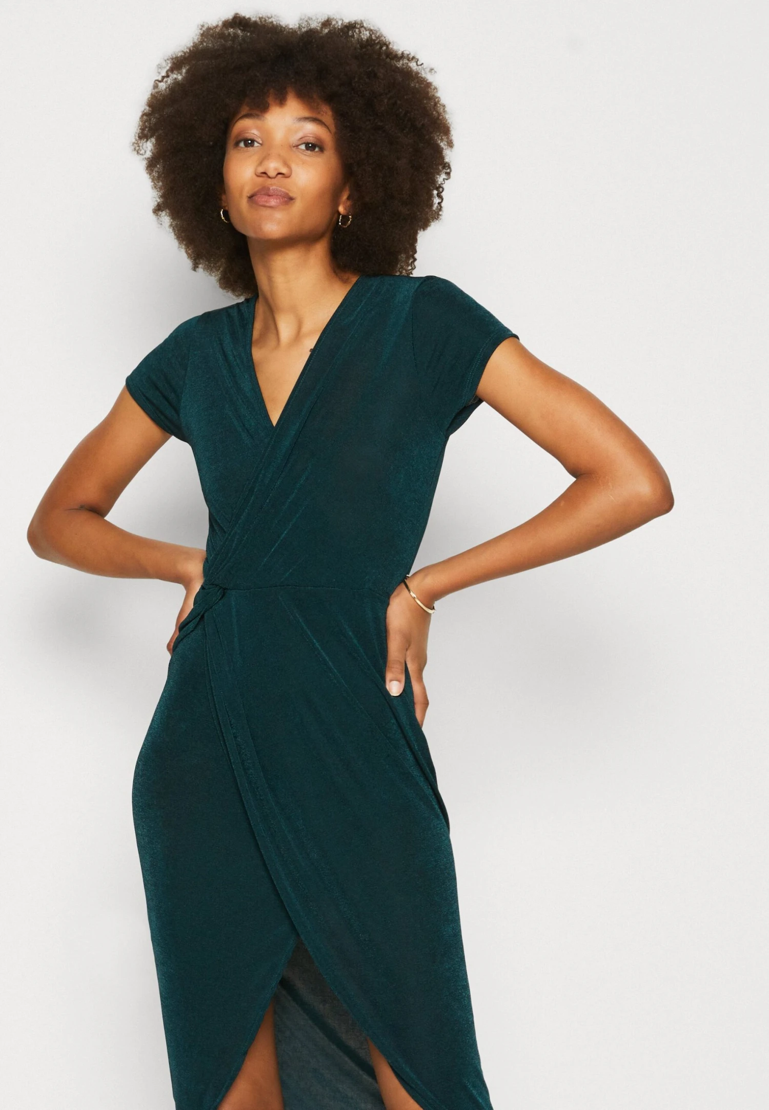Wal G Wrap Midi Dress - Jumper Dress - Image 4