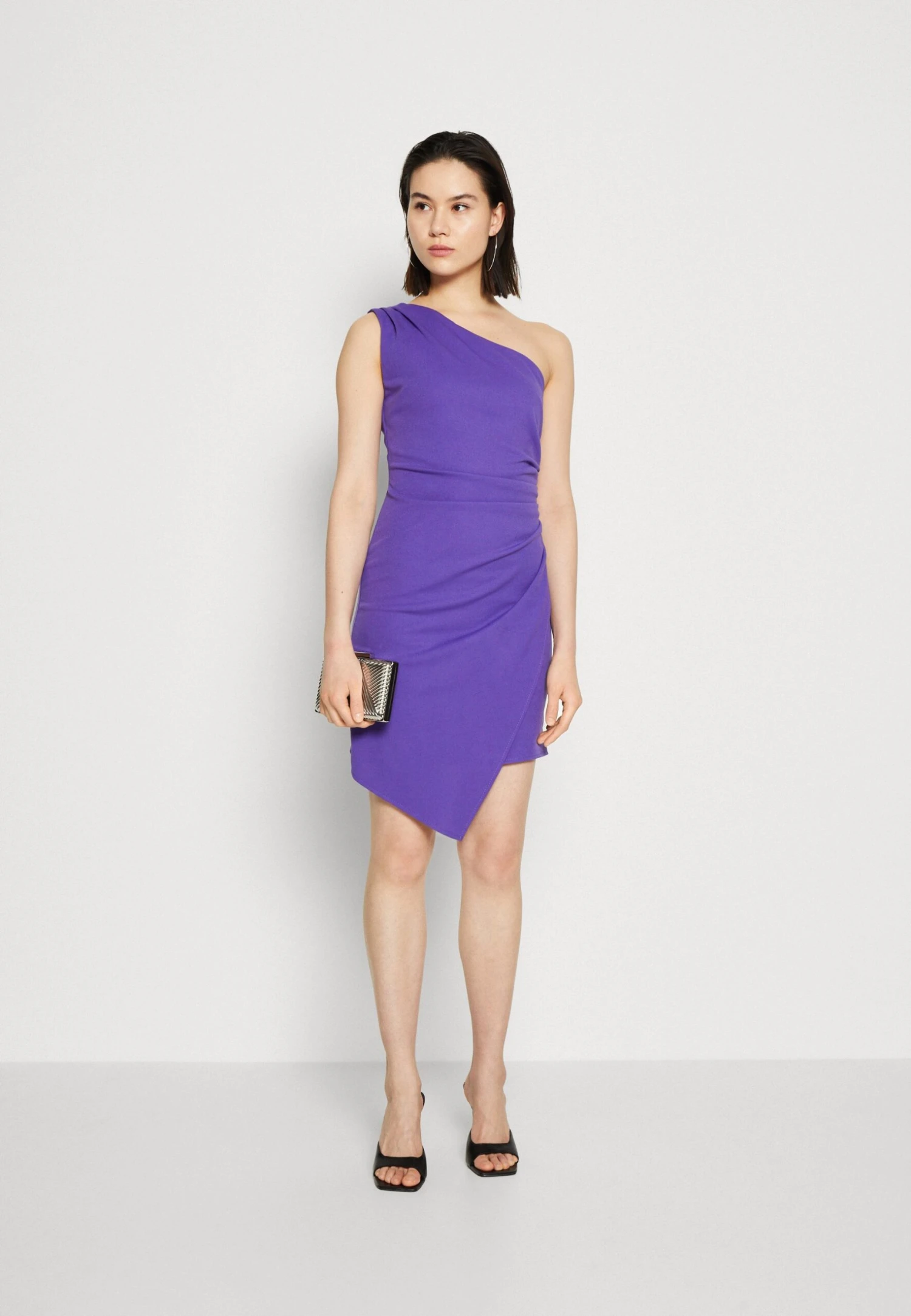 Wal G Liza One Shoulder Midi - Jersey Dress - Purple - Image 2
